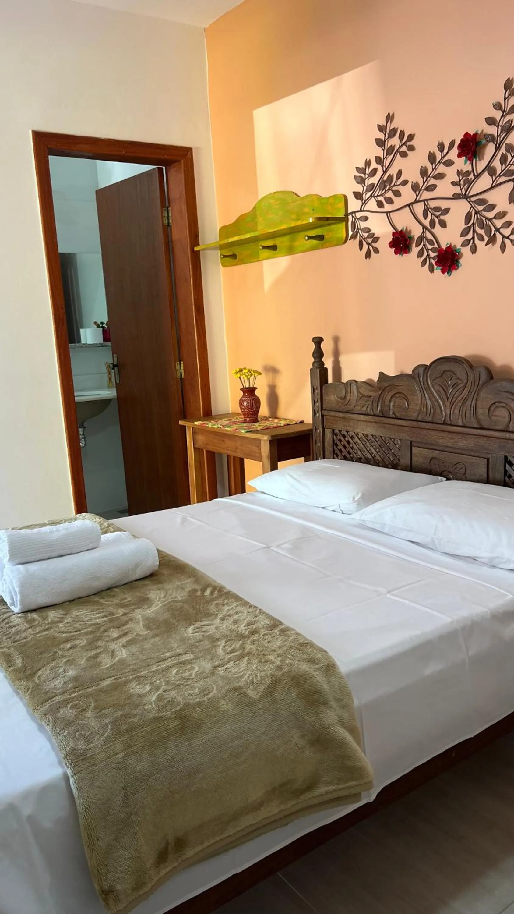 Bed in Pousada Casa redonda