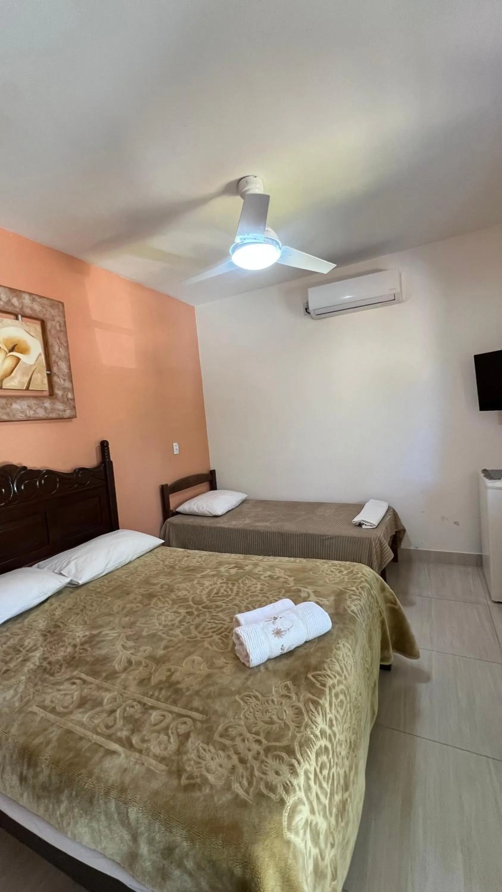 Bed in Pousada Casa redonda