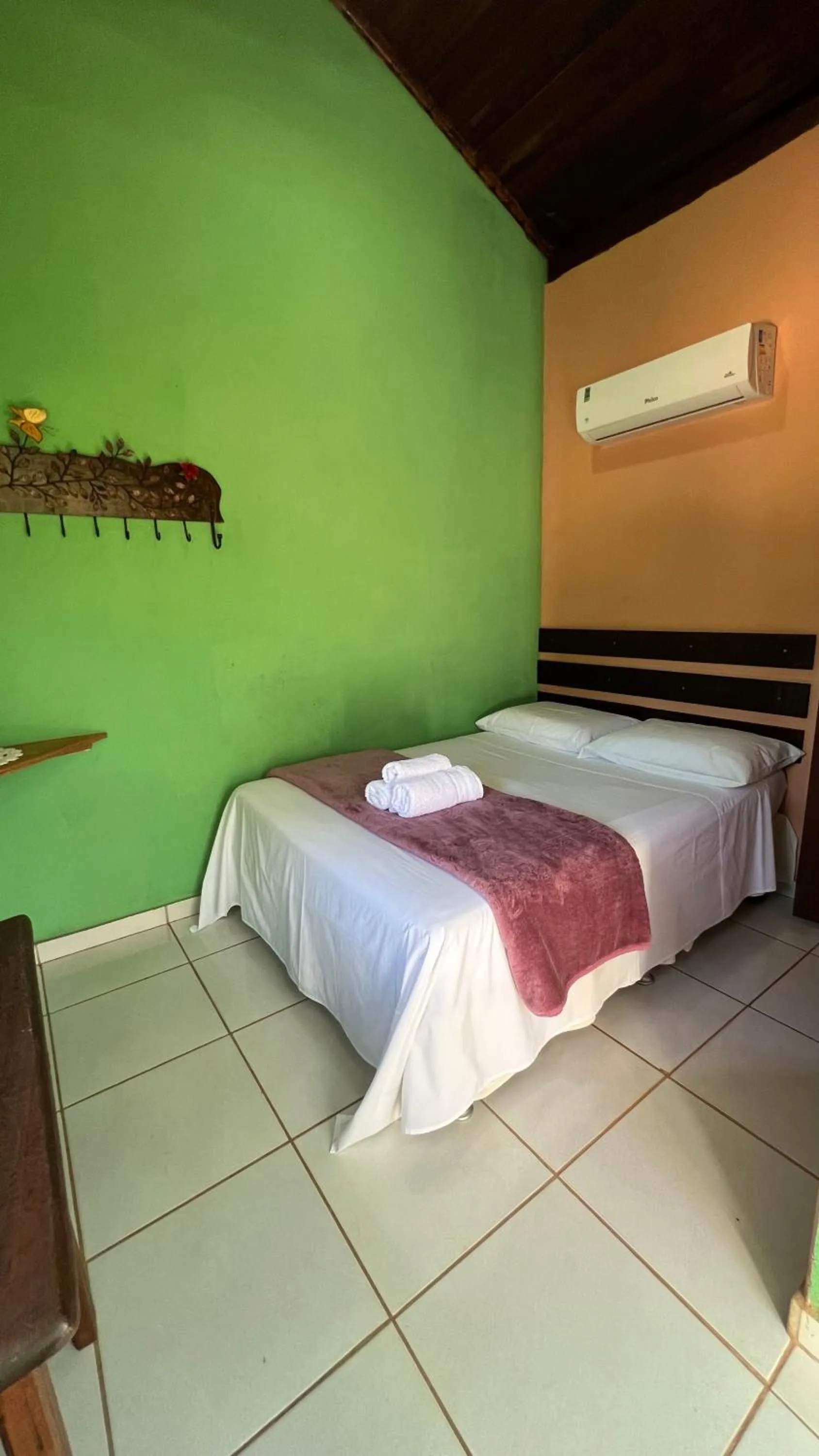 Bed in Pousada Casa redonda