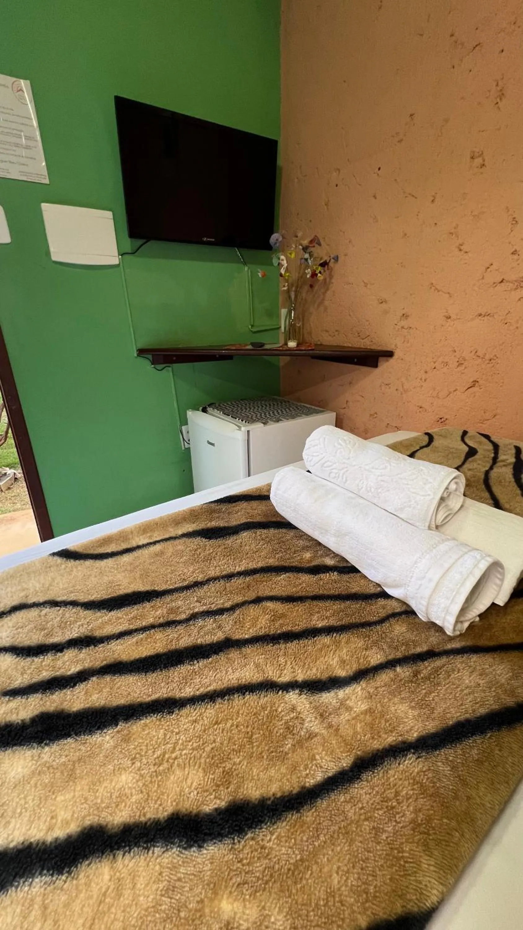 Bed in Pousada Casa redonda