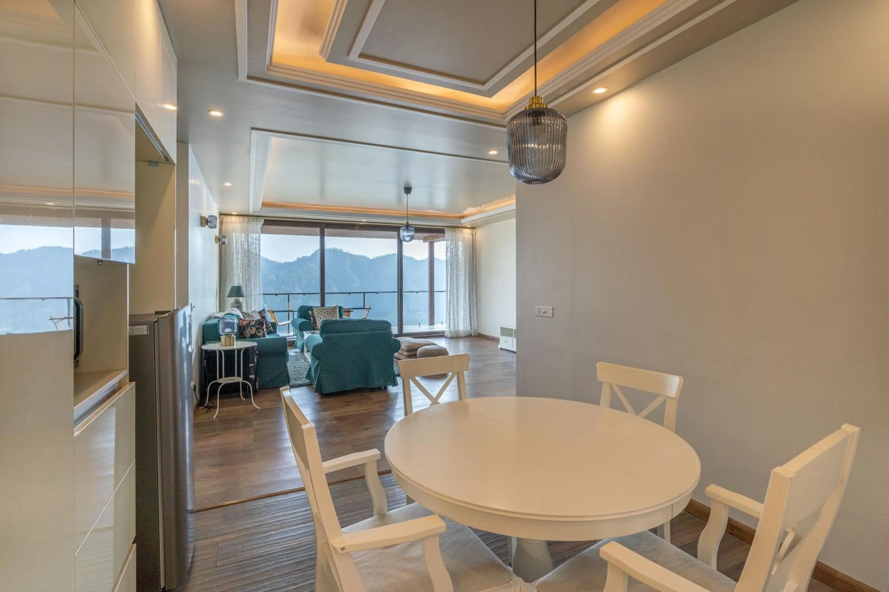 Dining area in The Manor Luxury Apartments, Shimla
