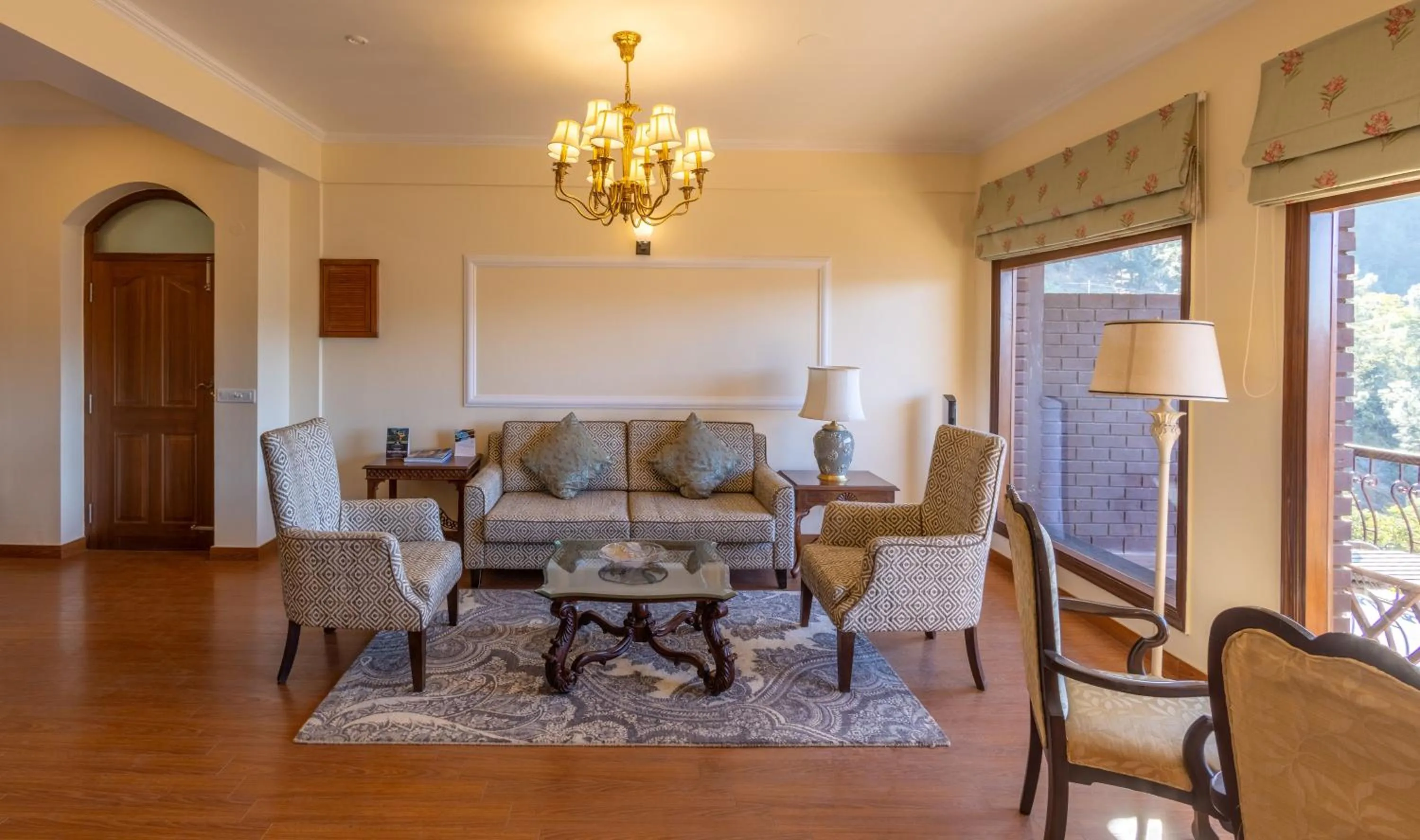 Living room in The Manor Luxury Apartments, Shimla