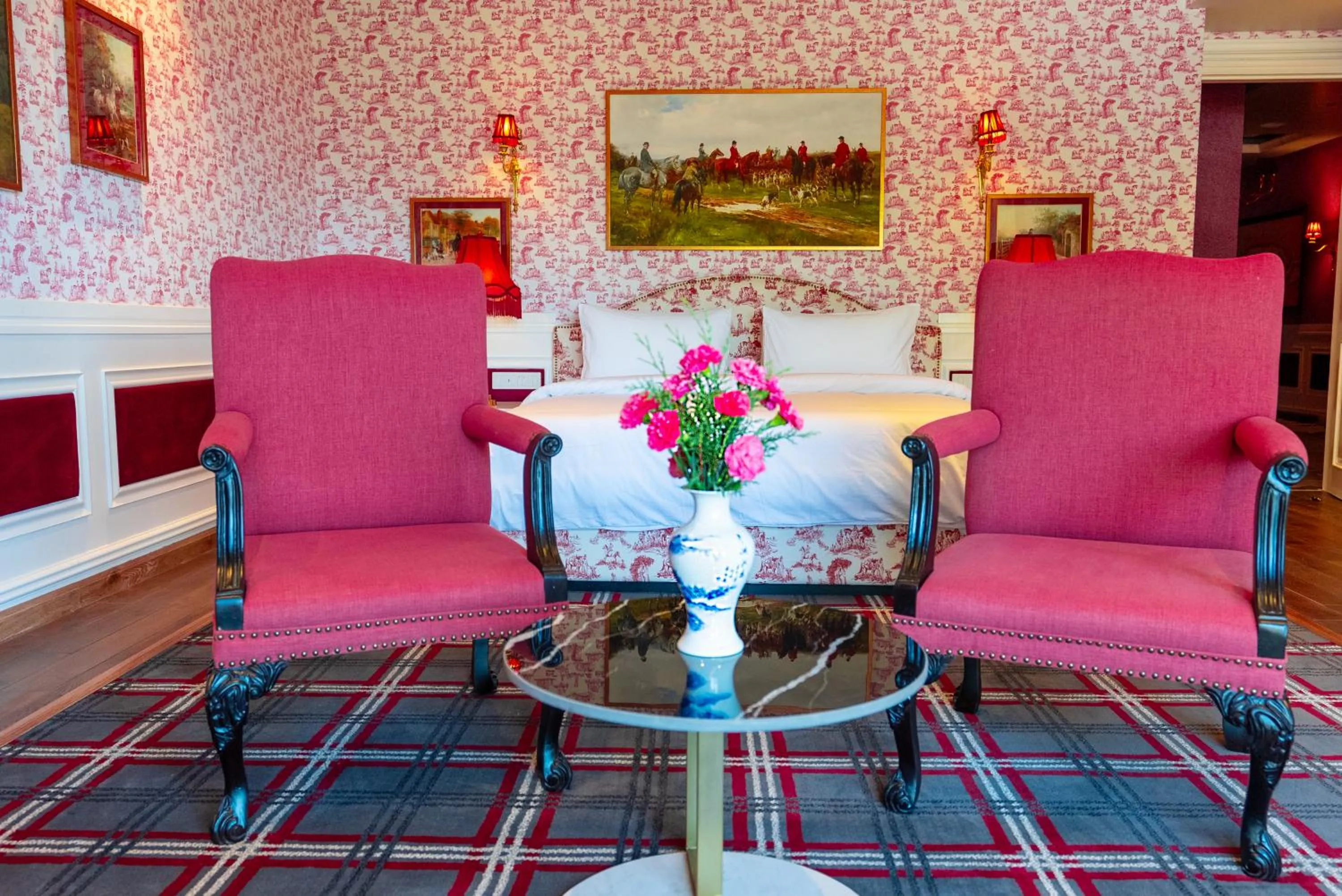 Seating area in The Manor Luxury Apartments, Shimla