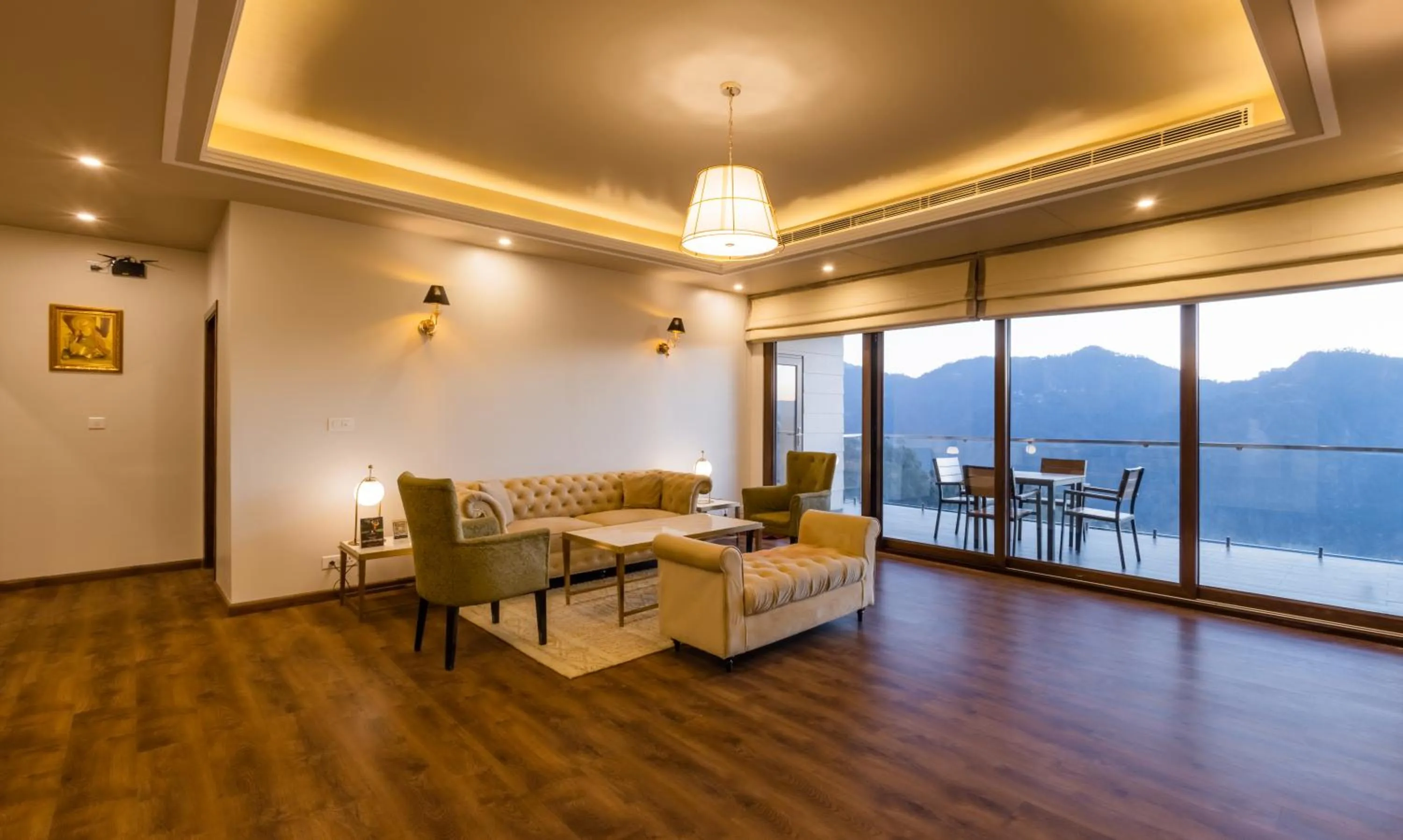 Living room in The Manor Luxury Apartments, Shimla