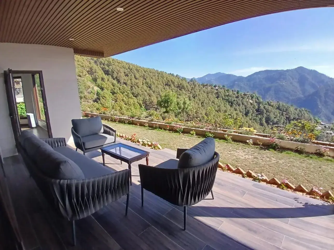 Mountain view in The Manor Luxury Apartments, Shimla Mountain view in The Manor Luxury Apartments, Shimla