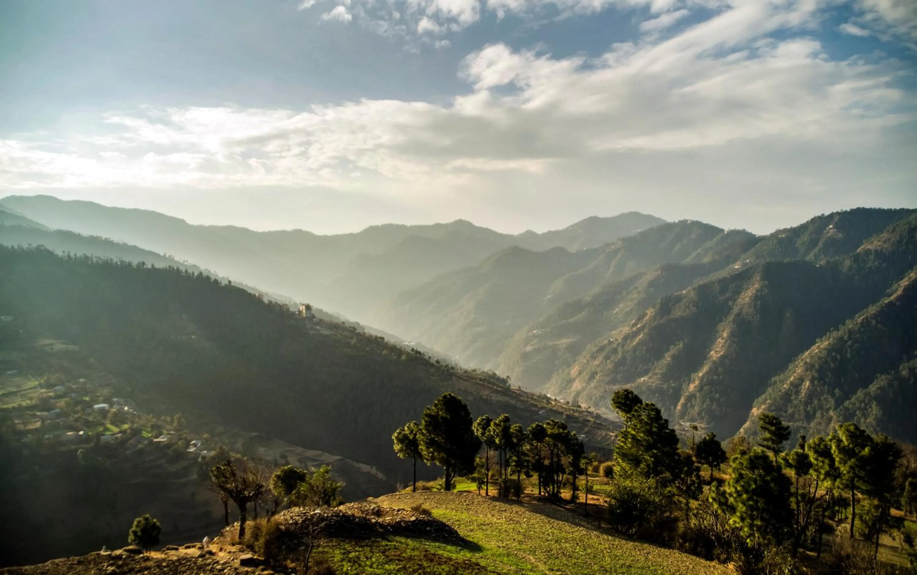 Mountain view in The Manor Luxury Apartments, Shimla