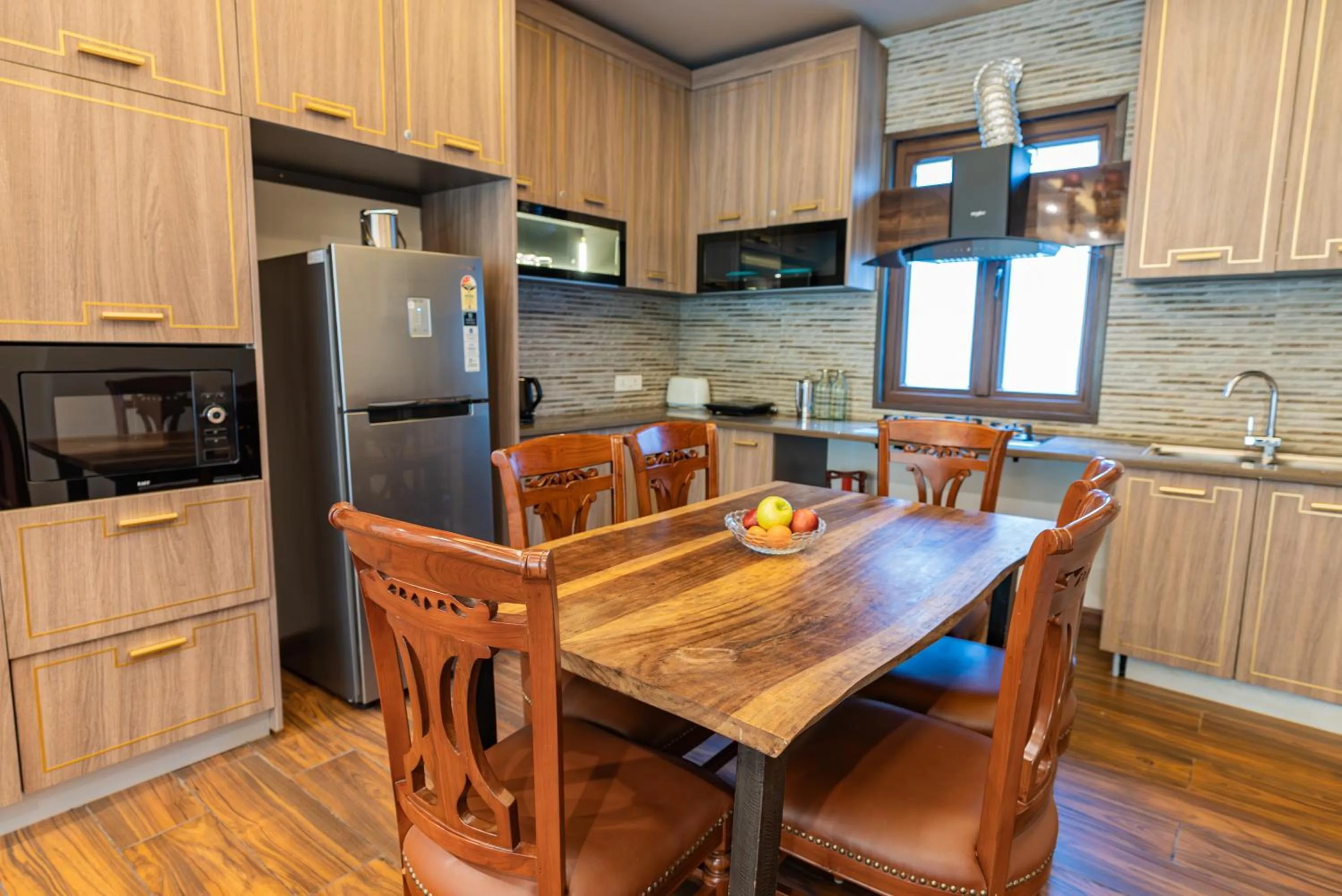 Dining area in The Manor Luxury Apartments, Shimla