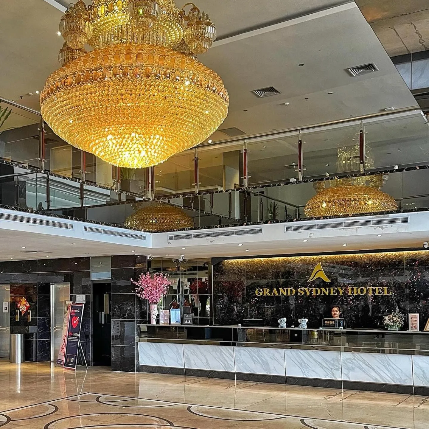 Lobby or reception in Grand Sydney Hotel