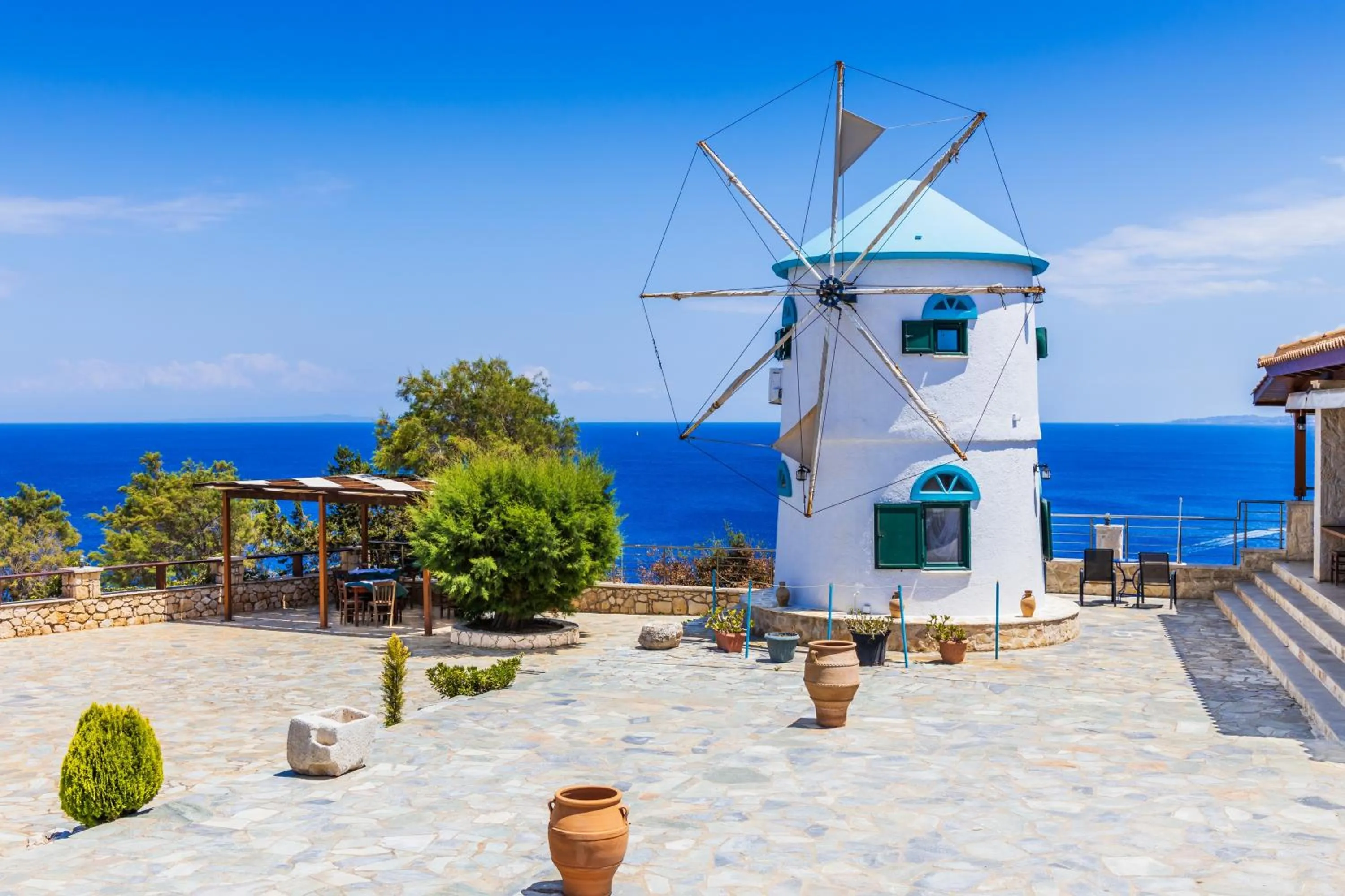 Sea view in Potamitis Windmills & Apartments - Unique Stay with Scenic Views, by ZanteWize