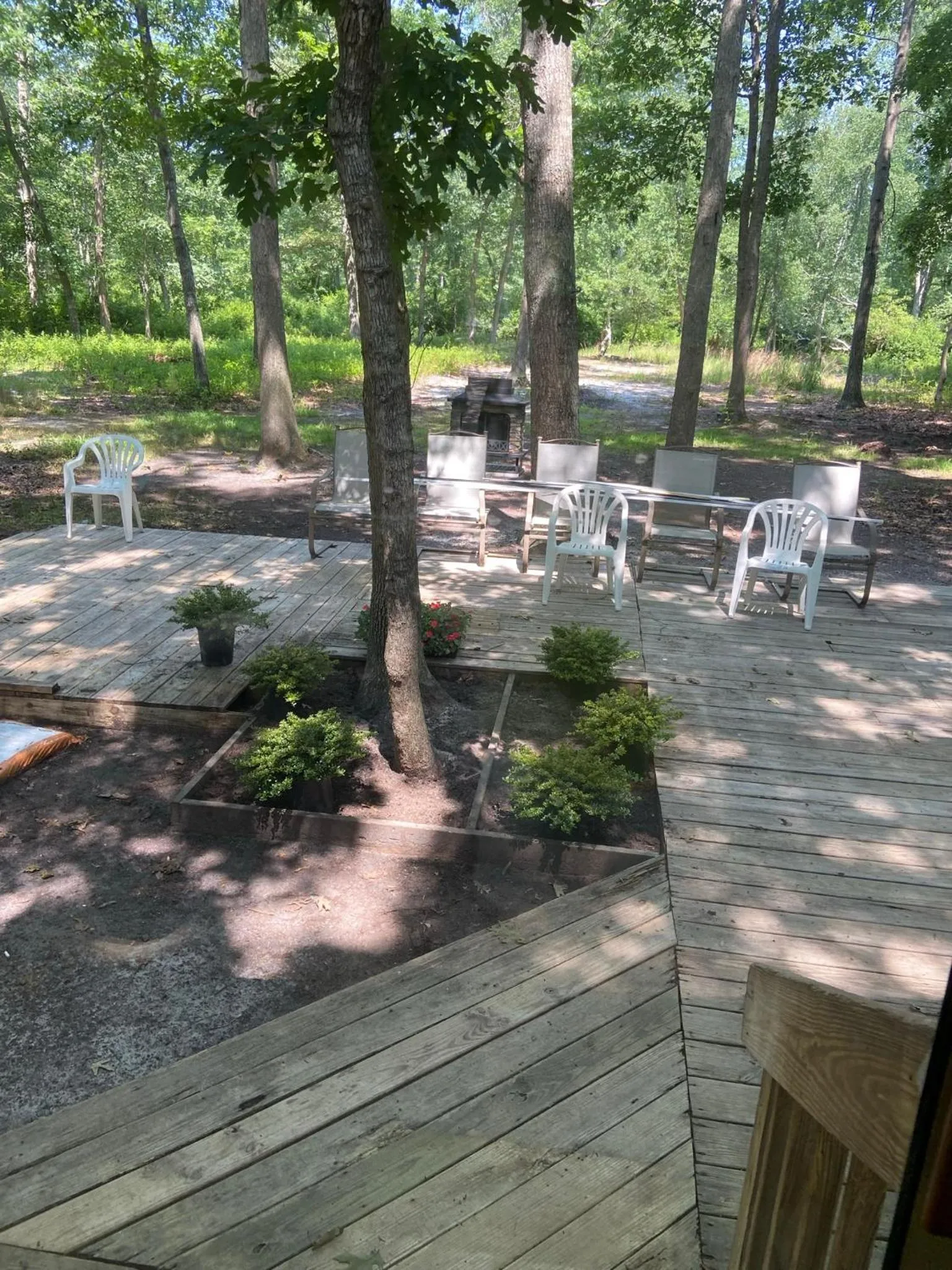 Patio in Swan Lake Resort
