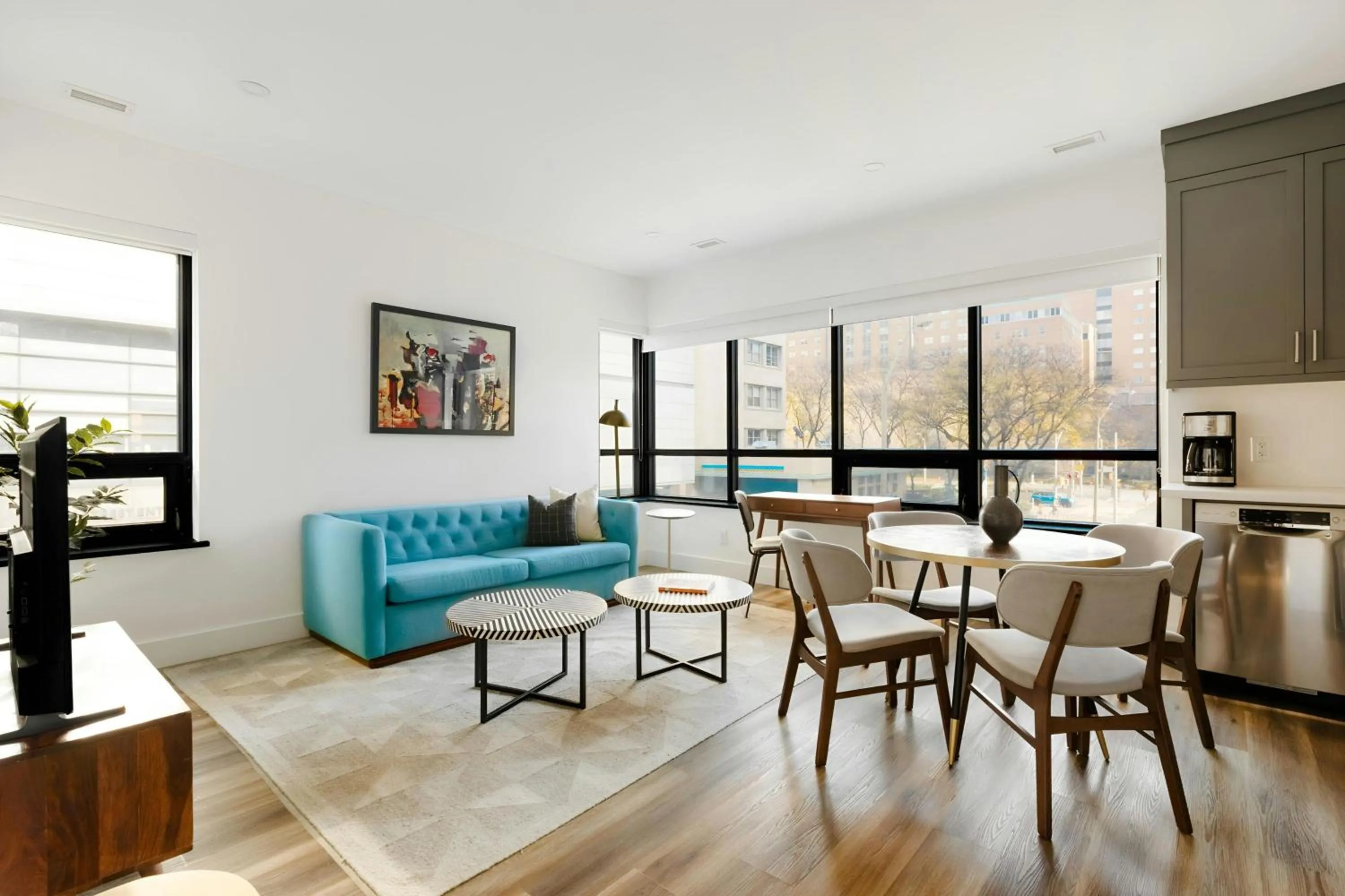 Living room in Sonder by Marriott Bonvoy The Elm Apartments Downtown
