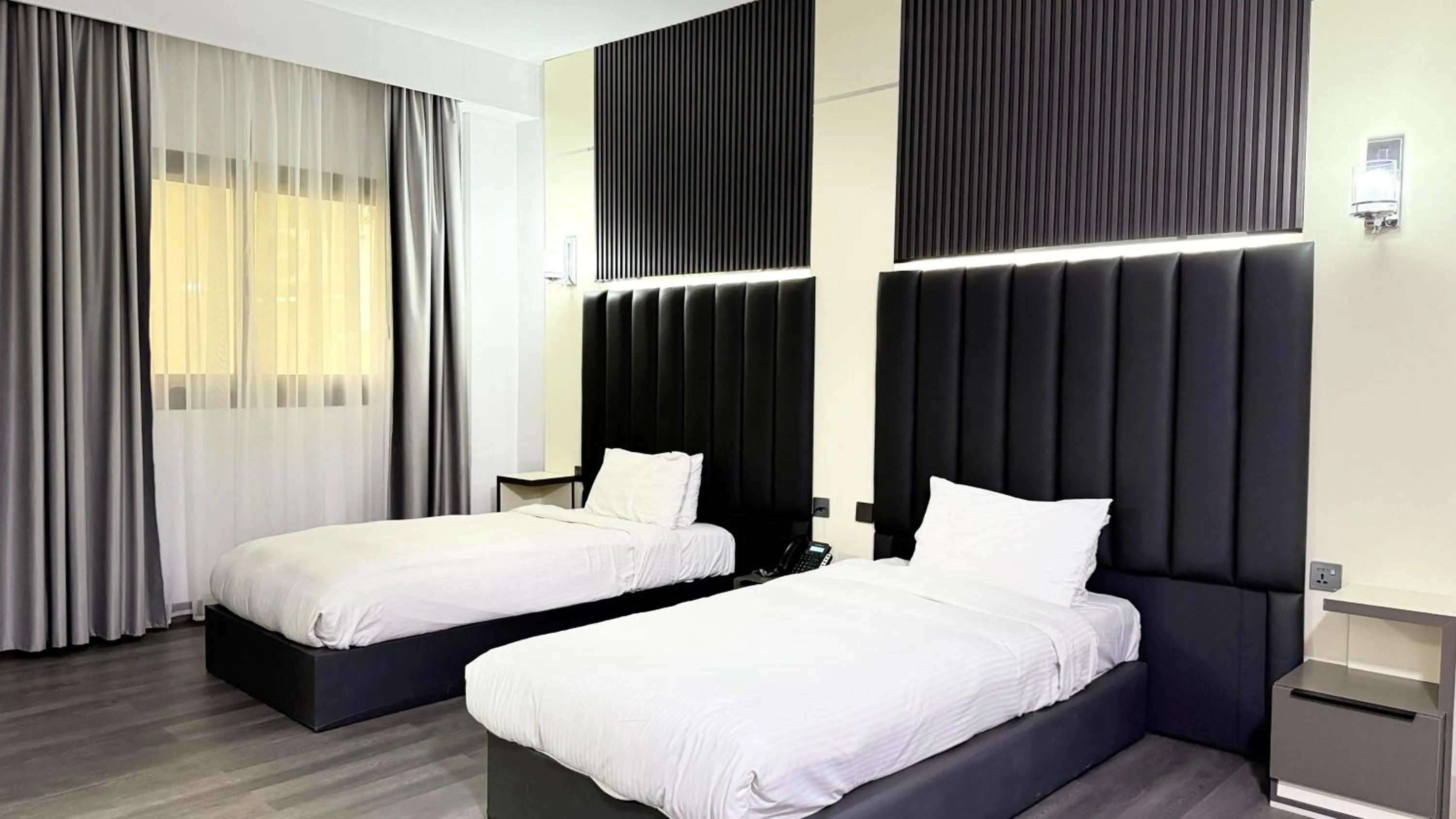 Photo of the whole room, Bed in Palette Sharjah Aparthotel formerly Royal Tulip