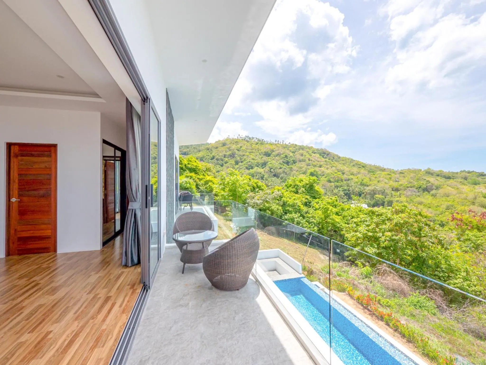 Balcony/Terrace in Villas Reef View Garden