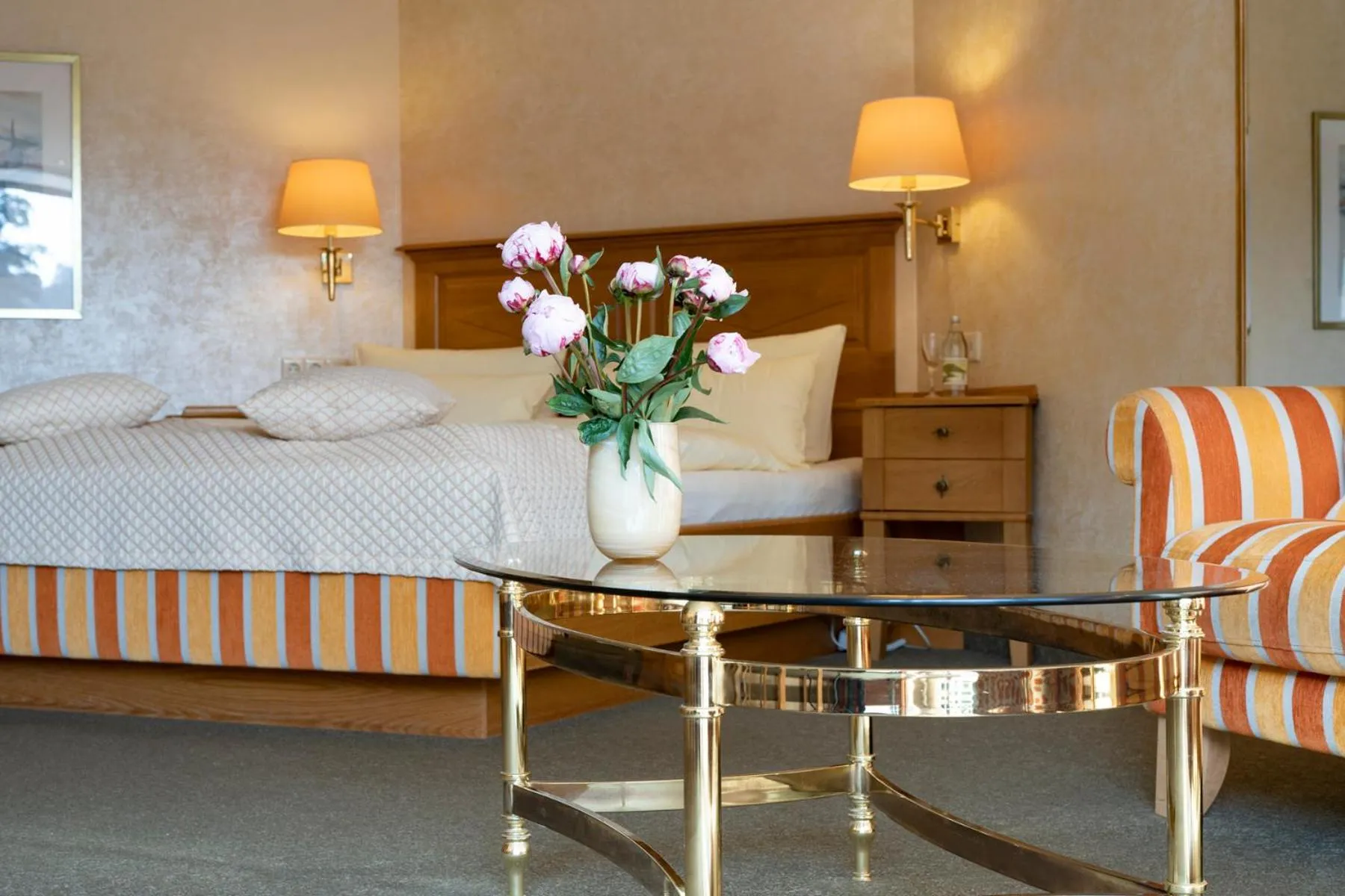 Bed in Hotel Deimann