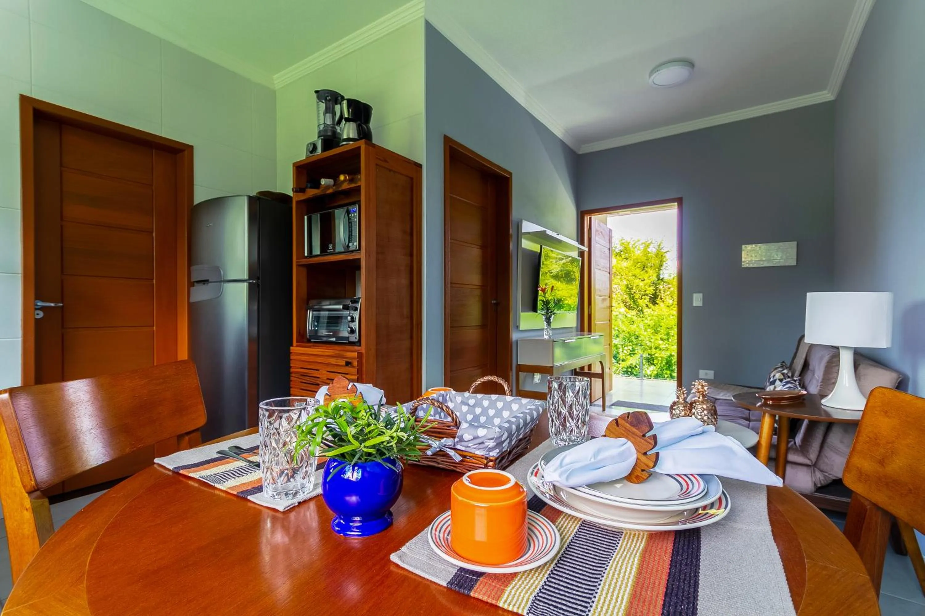 Living room in Calamar Flats Paraty