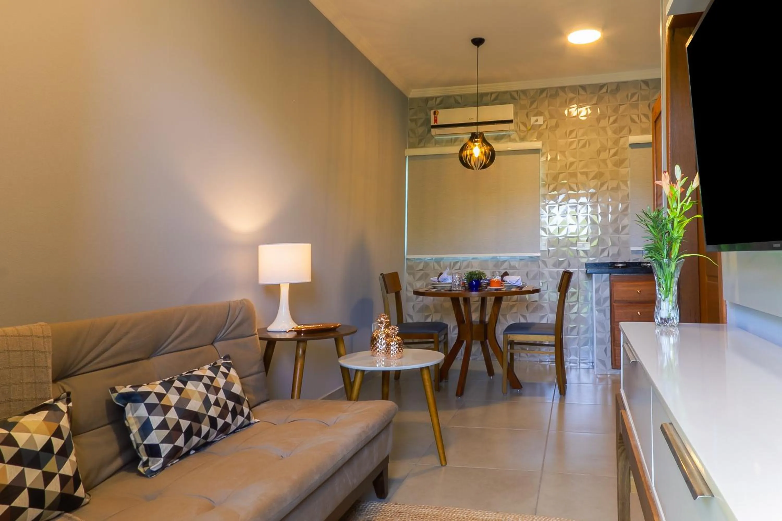 Living room in Calamar Flats Paraty