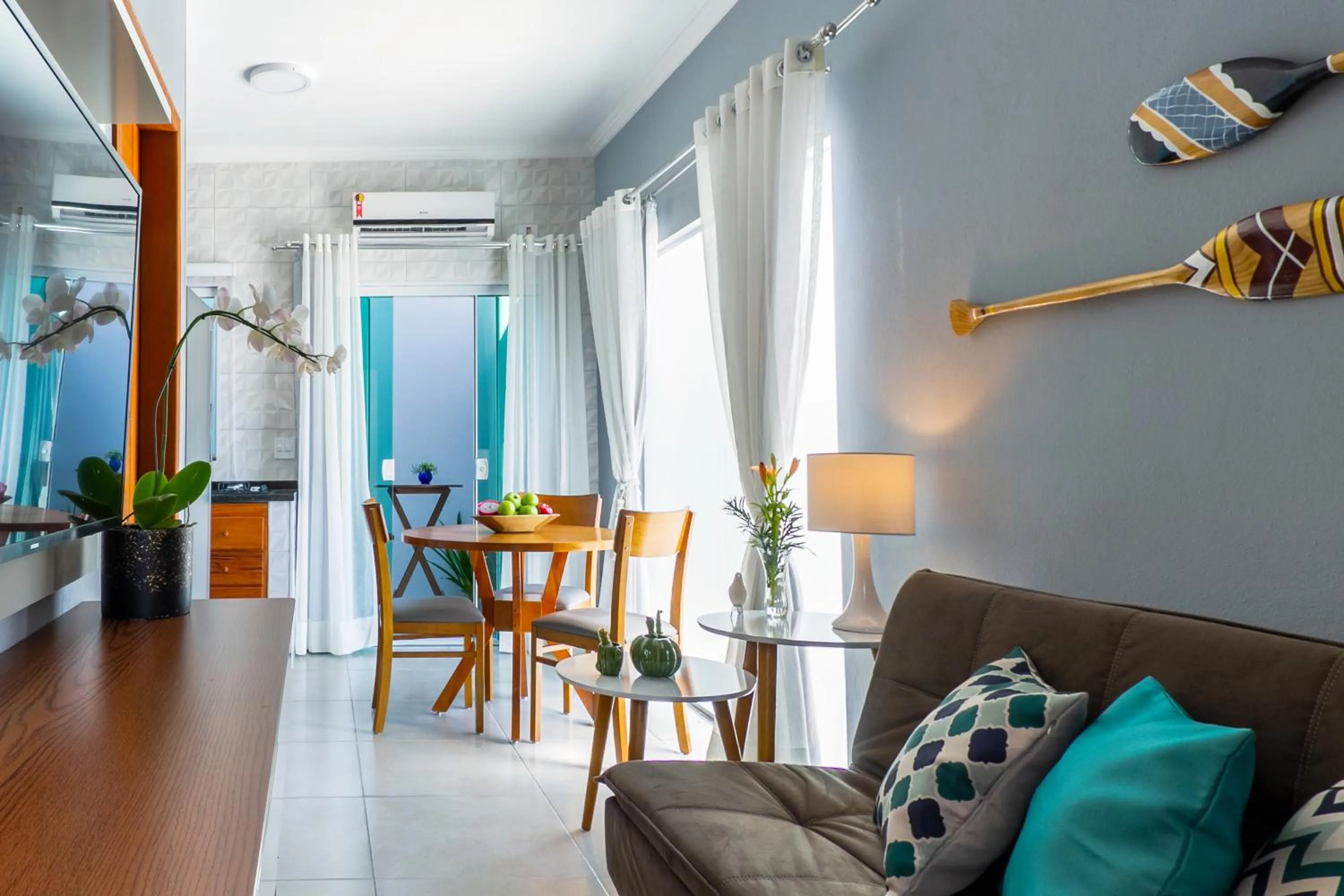 Living room in Calamar Flats Paraty