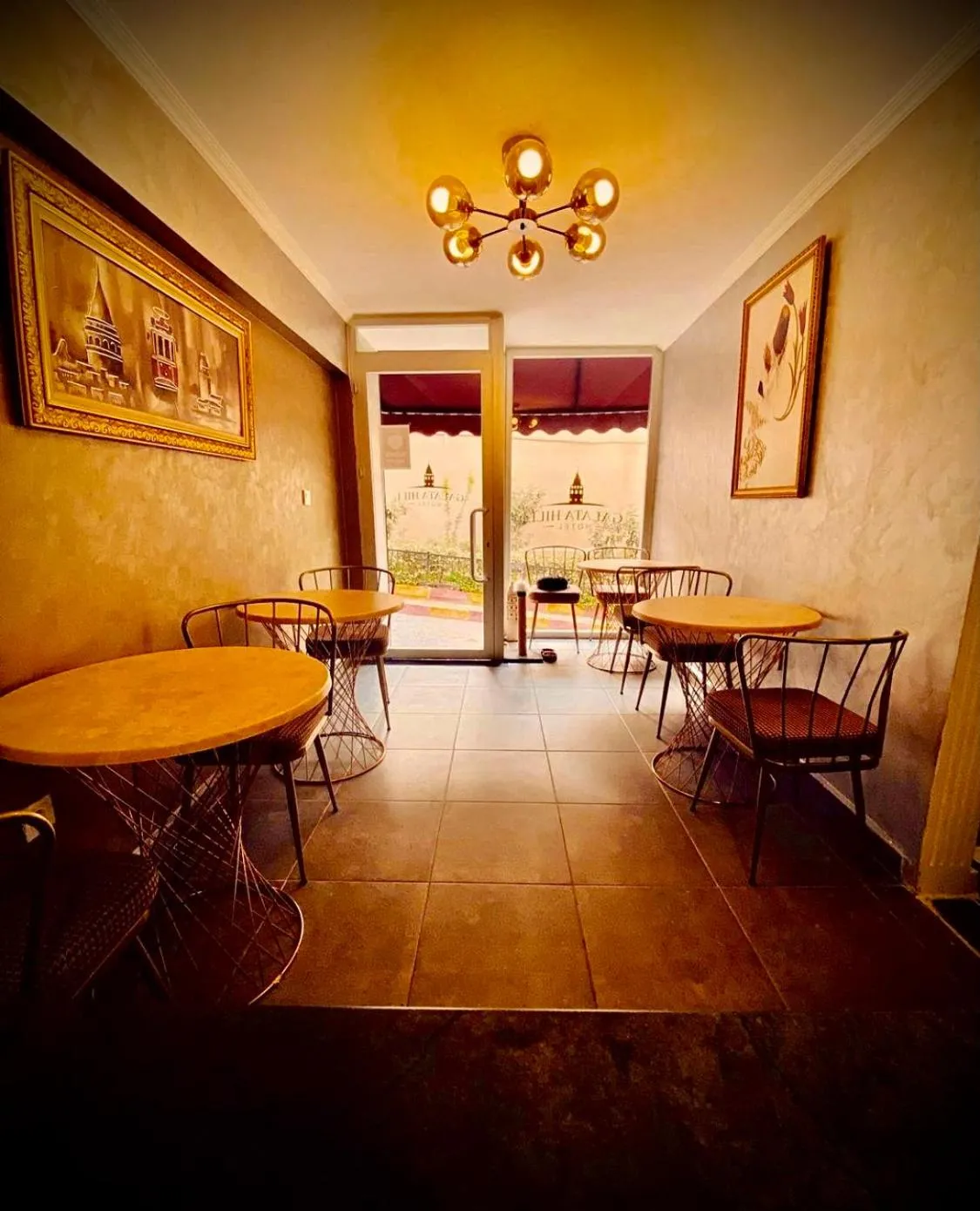 Seating area in Galata Hill Hotel