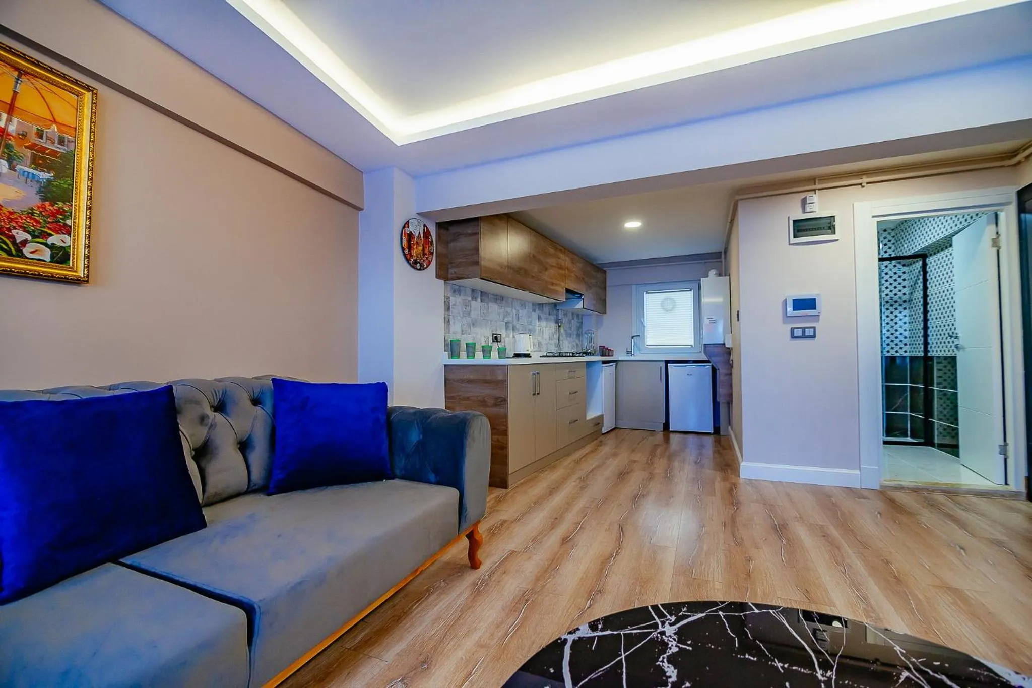 Kitchen or kitchenette in Galata Hill Hotel