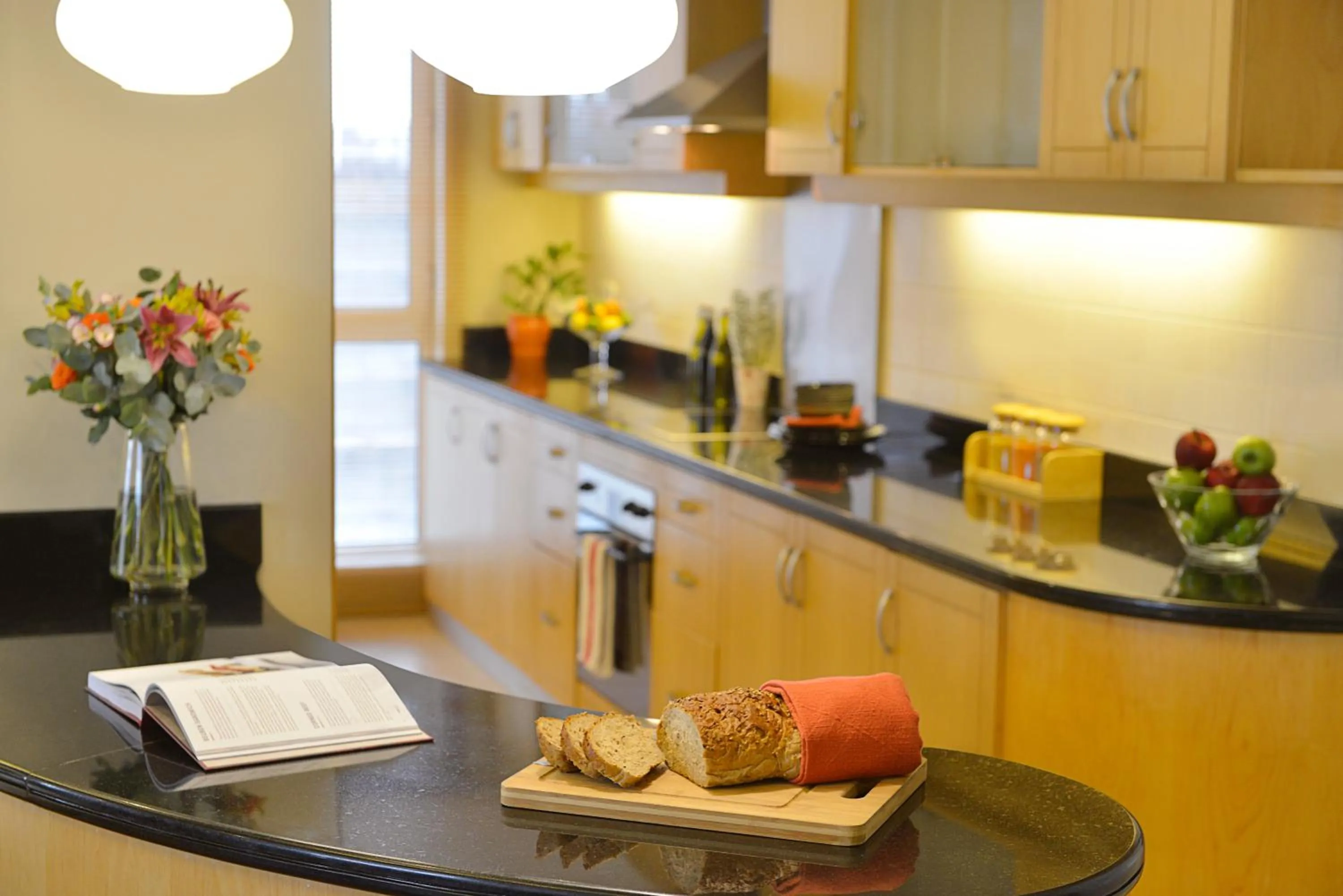 Kitchen or kitchenette in Somerset Al Fateh Bahrain