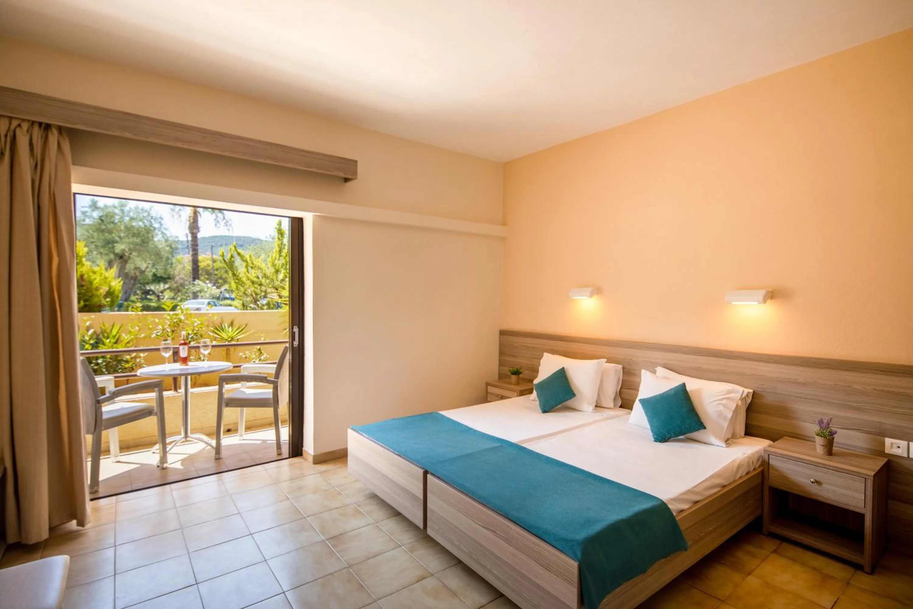 Bedroom, Bed in Hotel Rossis