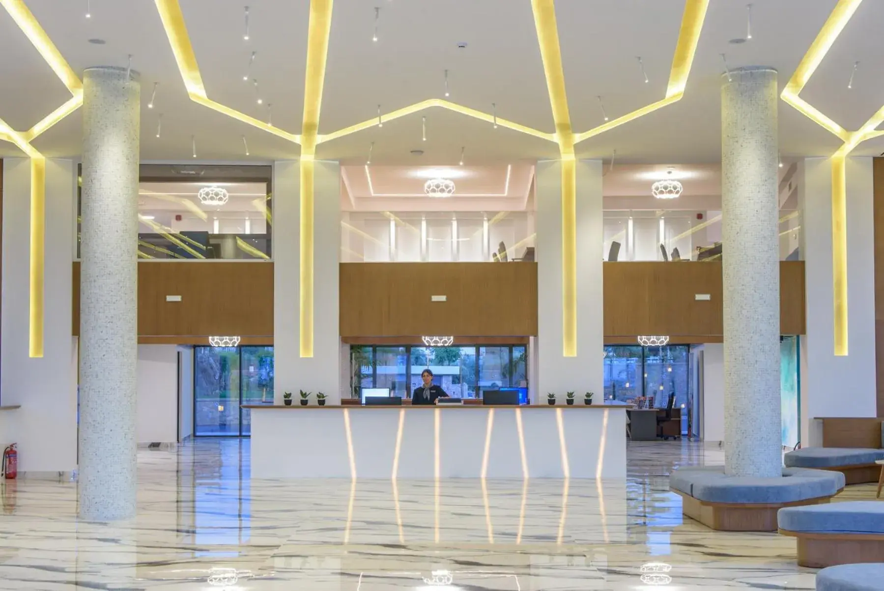 Lobby or reception in Lyttos Mare Lobby or reception in Lyttos Mare