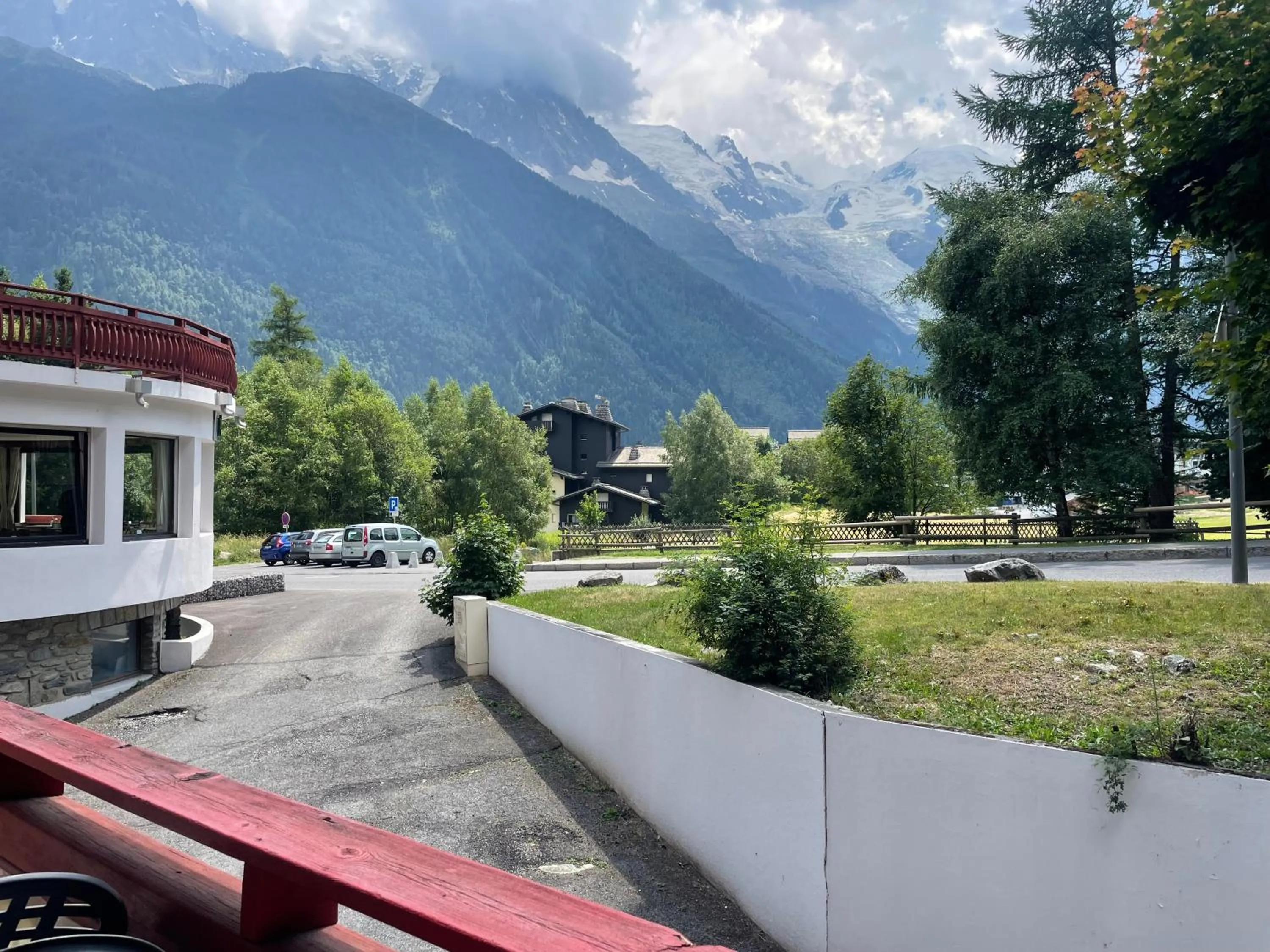 Mountain view in Chalet Hôtel La Sapinière