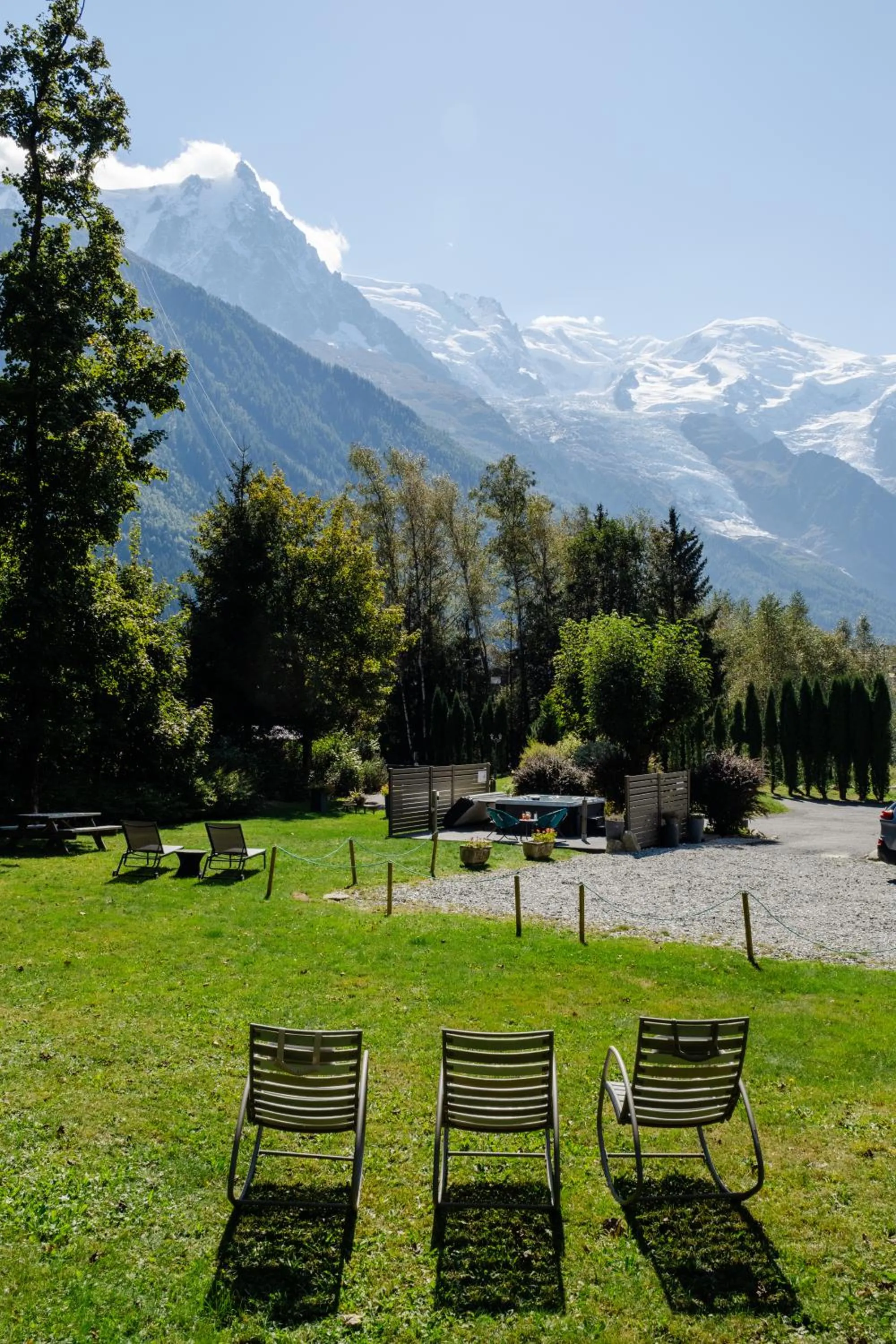Garden in Chalet Hôtel La Sapinière