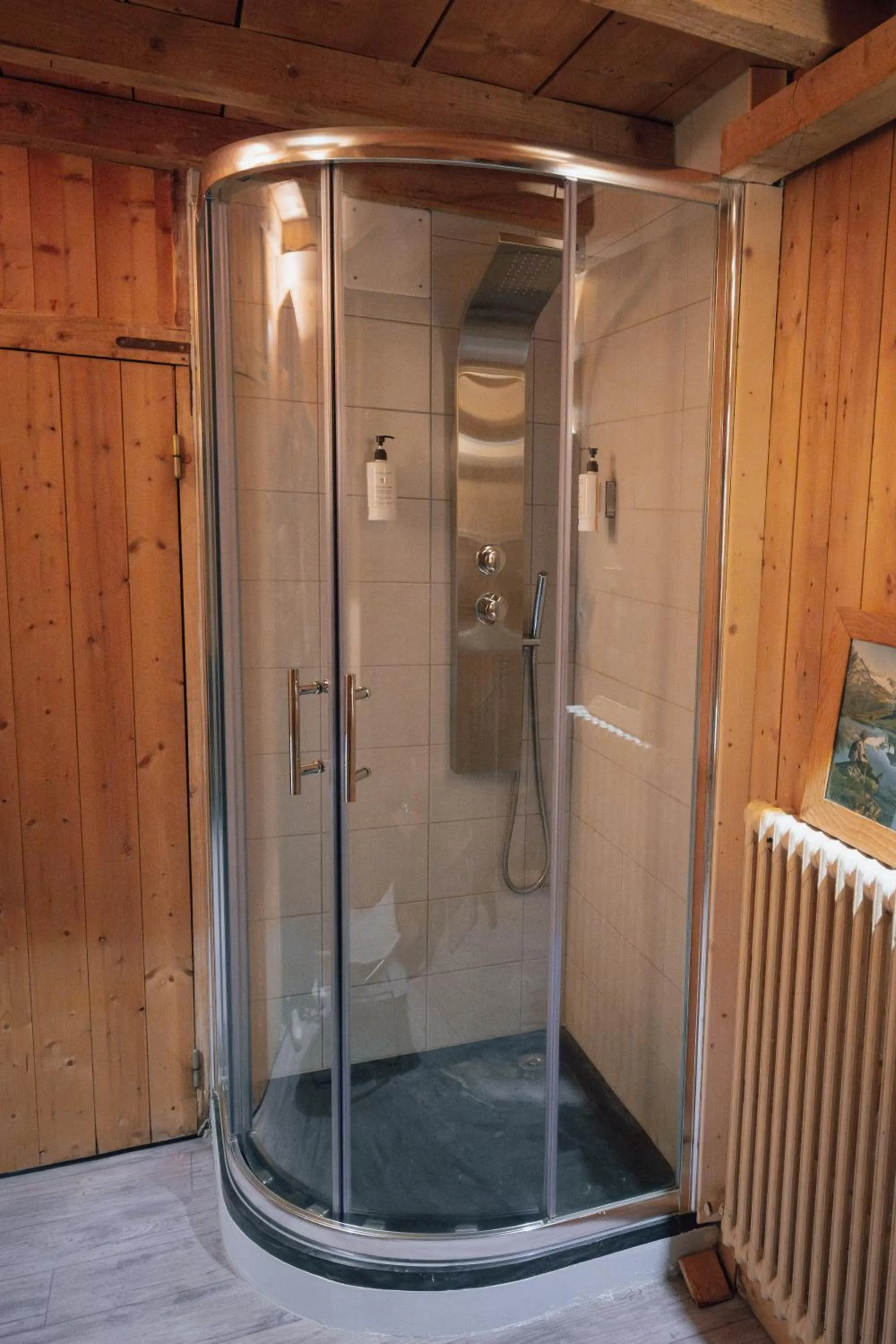 Shower in Chalet Hôtel La Sapinière