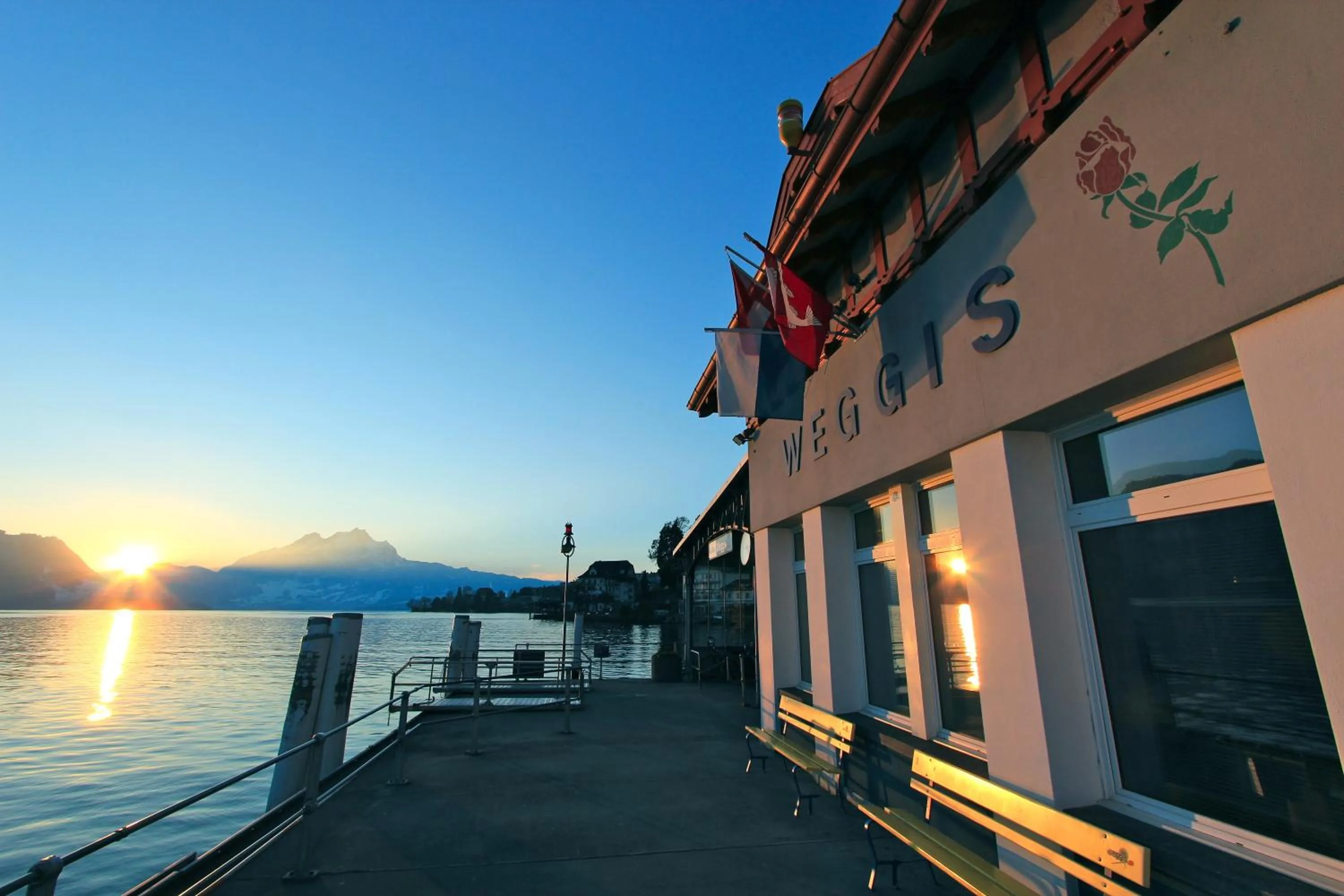 Facade/entrance in Seehotel Gotthard