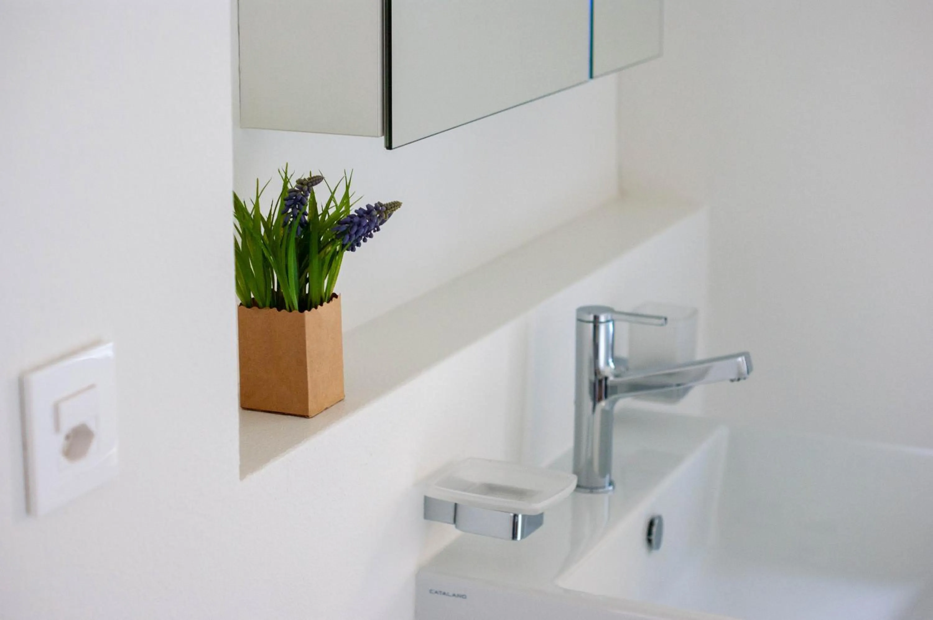 Bathroom in Budget rooms Pilatus - Alpnachstad