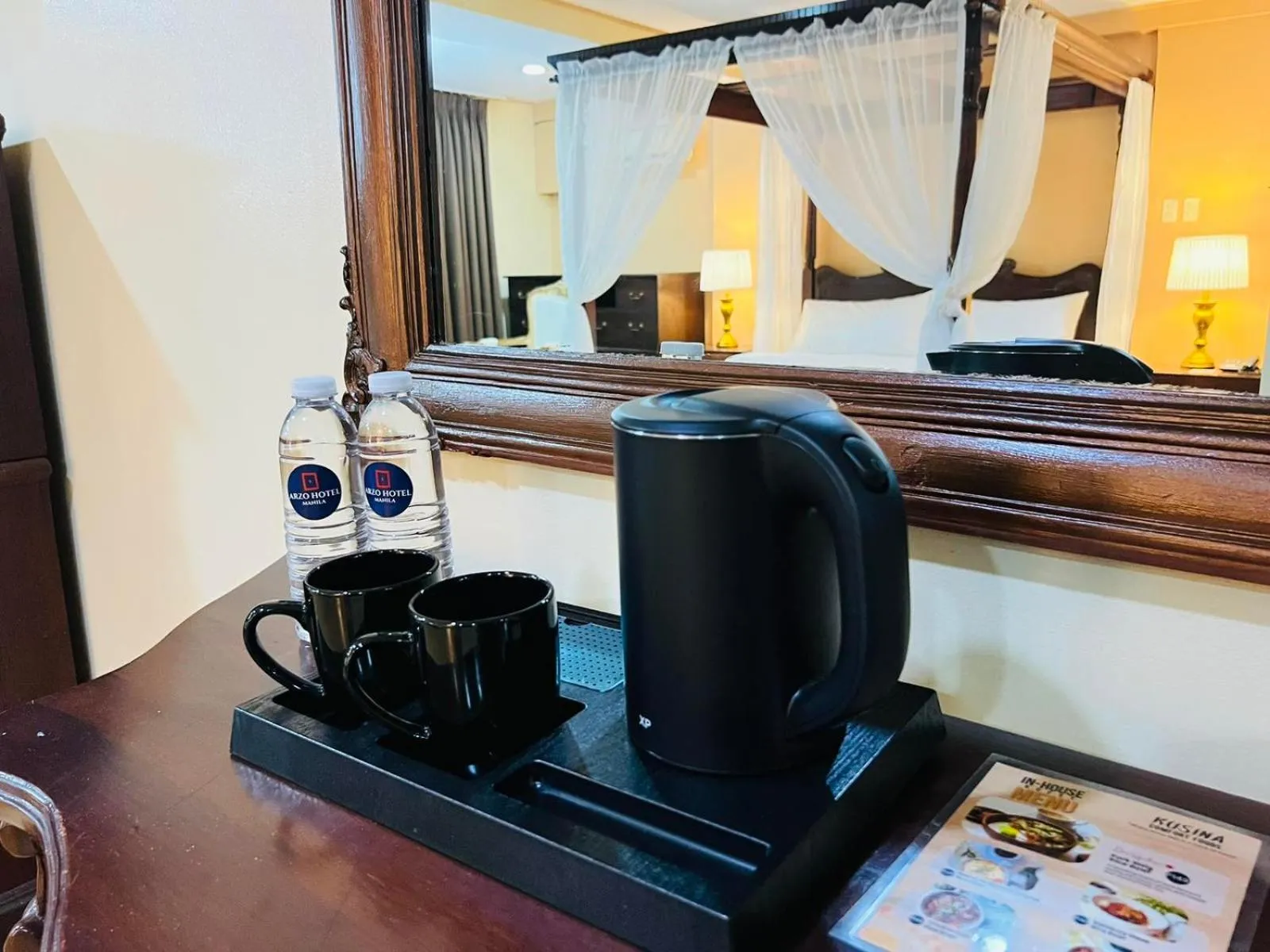 Coffee/tea facilities, Bed in Arzo Hotel Manila