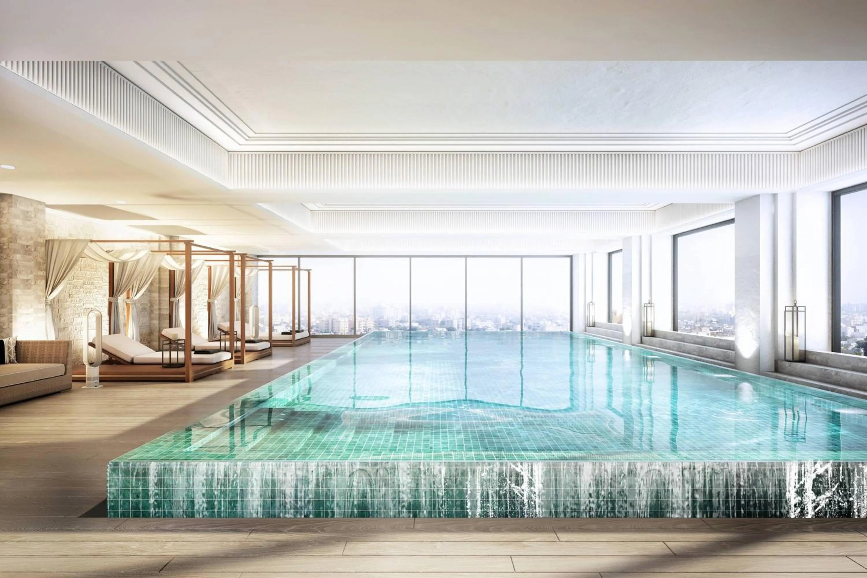 Swimming pool in Courtyard by Marriott Ahmedabad Sindhu Bhavan Road