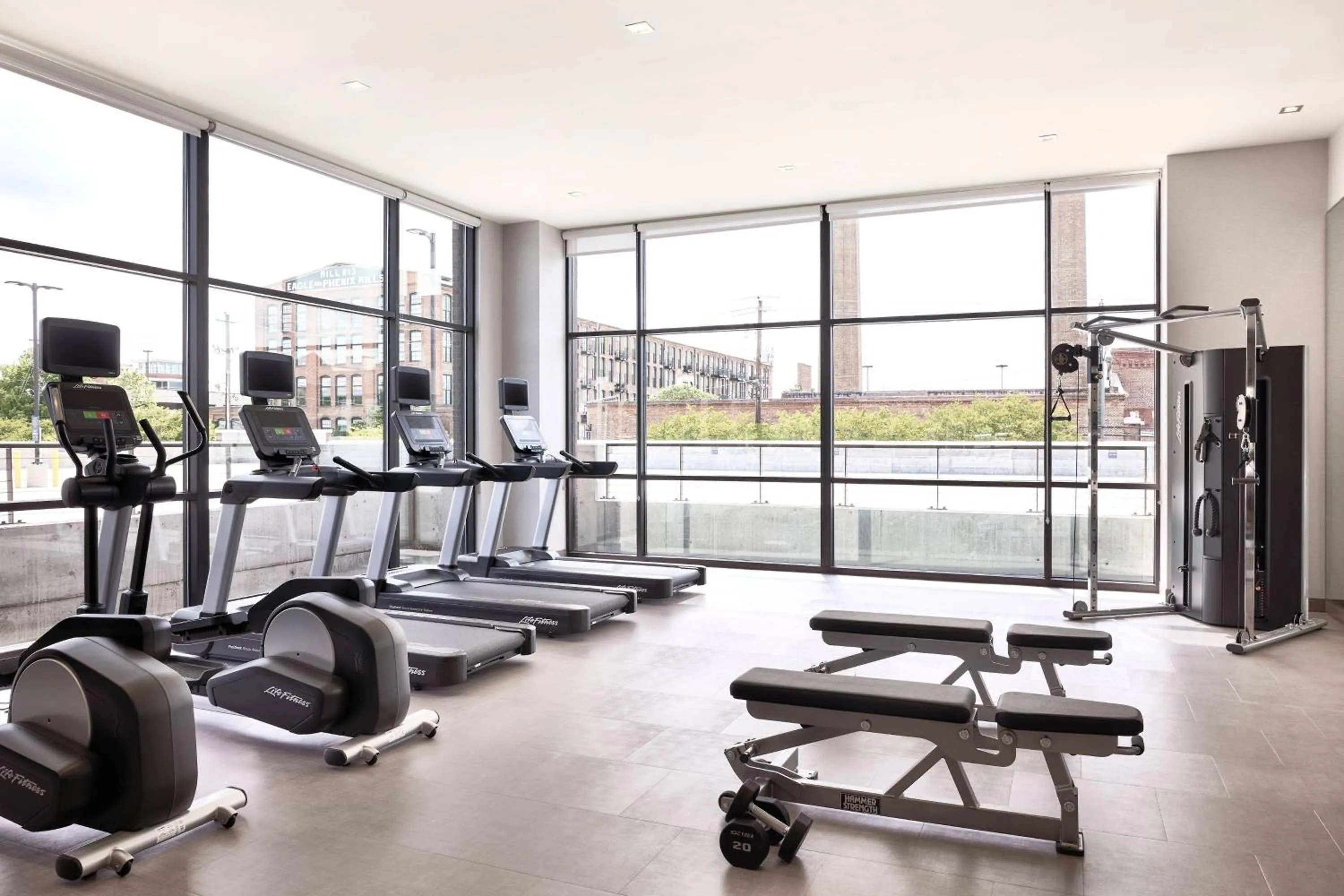 Fitness centre/facilities in AC Hotel by Marriott Columbus Downtown