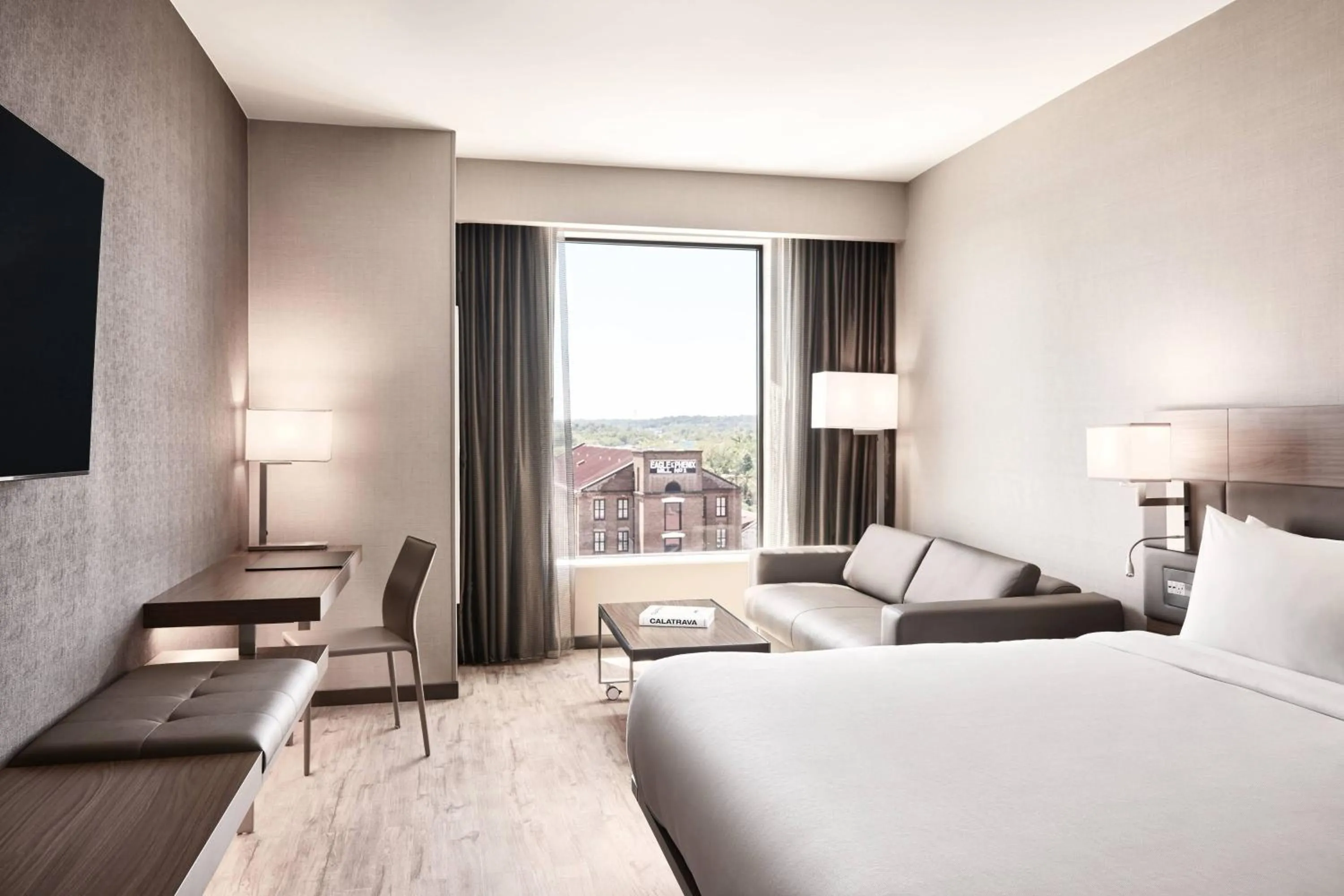 Photo of the whole room, Bed in AC Hotel by Marriott Columbus Downtown