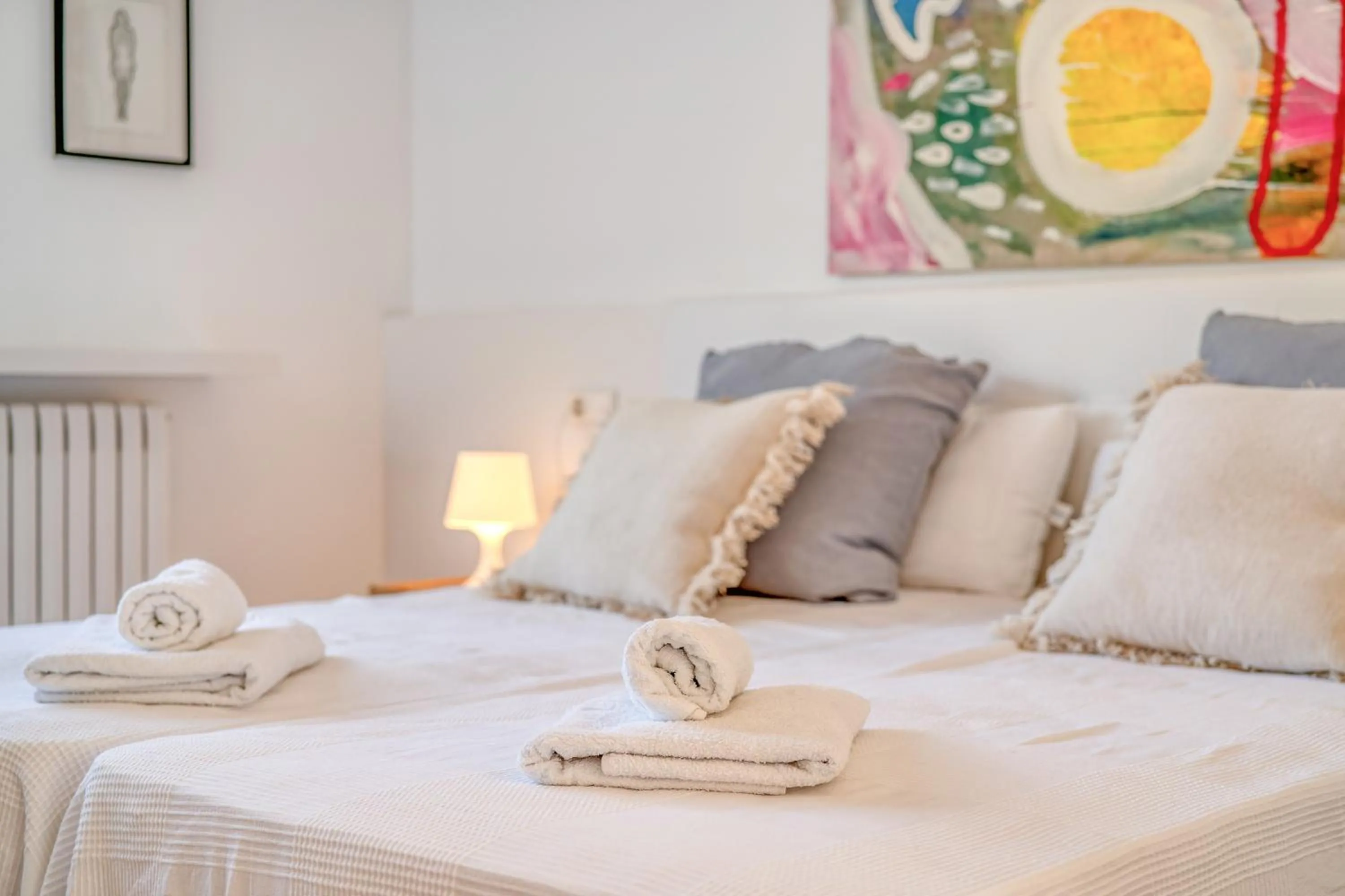 Living room, Bed in Casa Suca