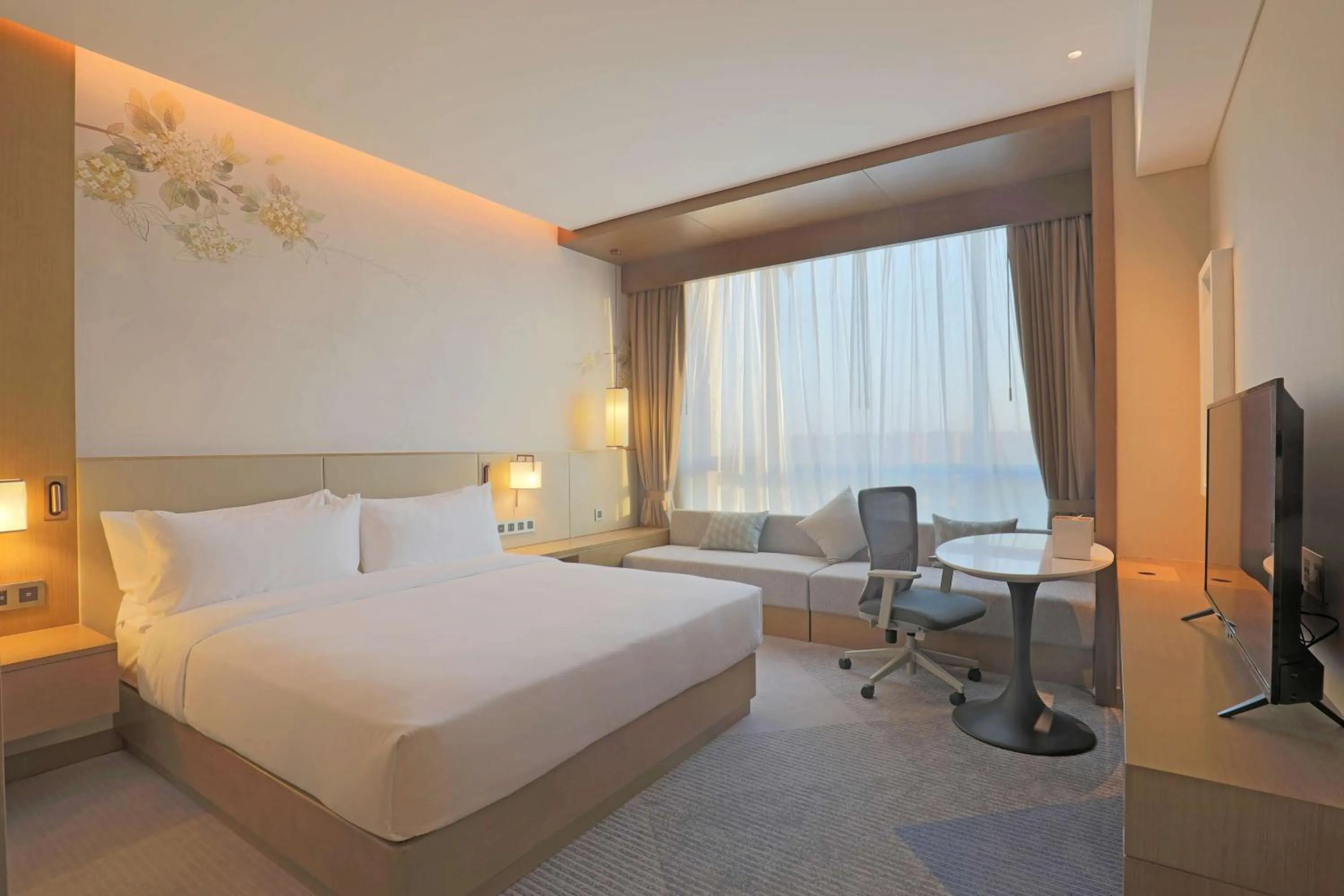 Bed in Hilton Garden Inn Changzhou Jintan