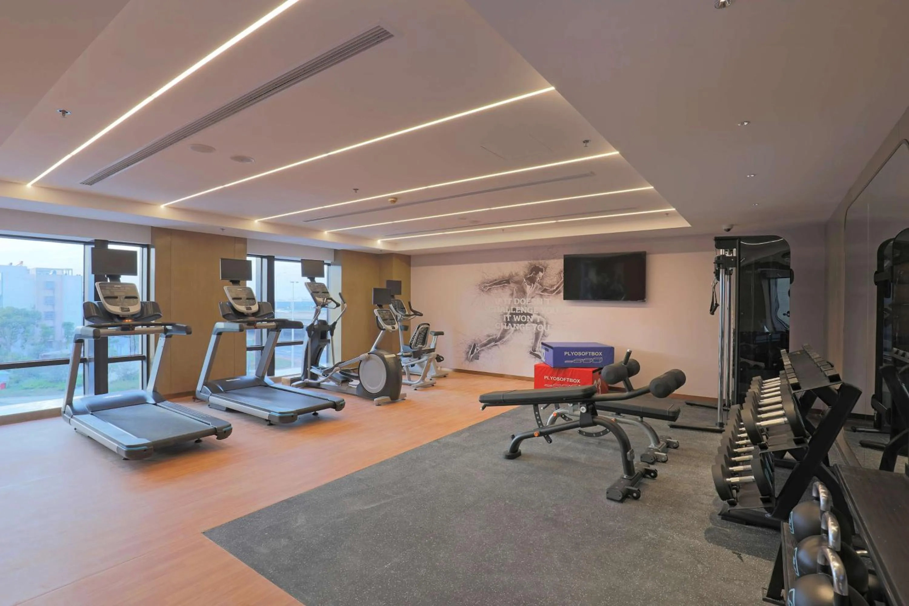 Fitness centre/facilities in Hilton Garden Inn Changzhou Jintan