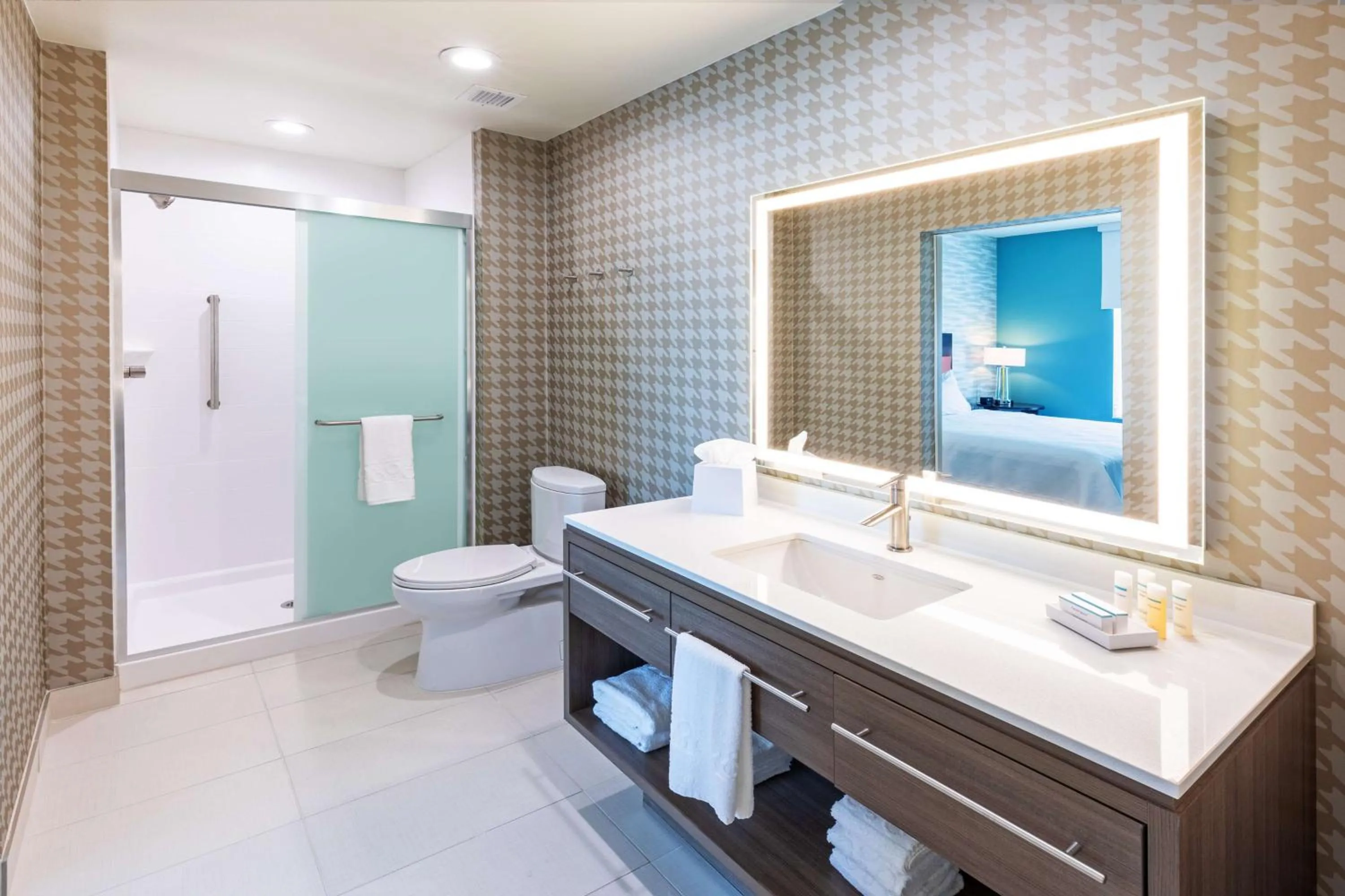 Bathroom in Home2 Suites By Hilton Midland East, Tx