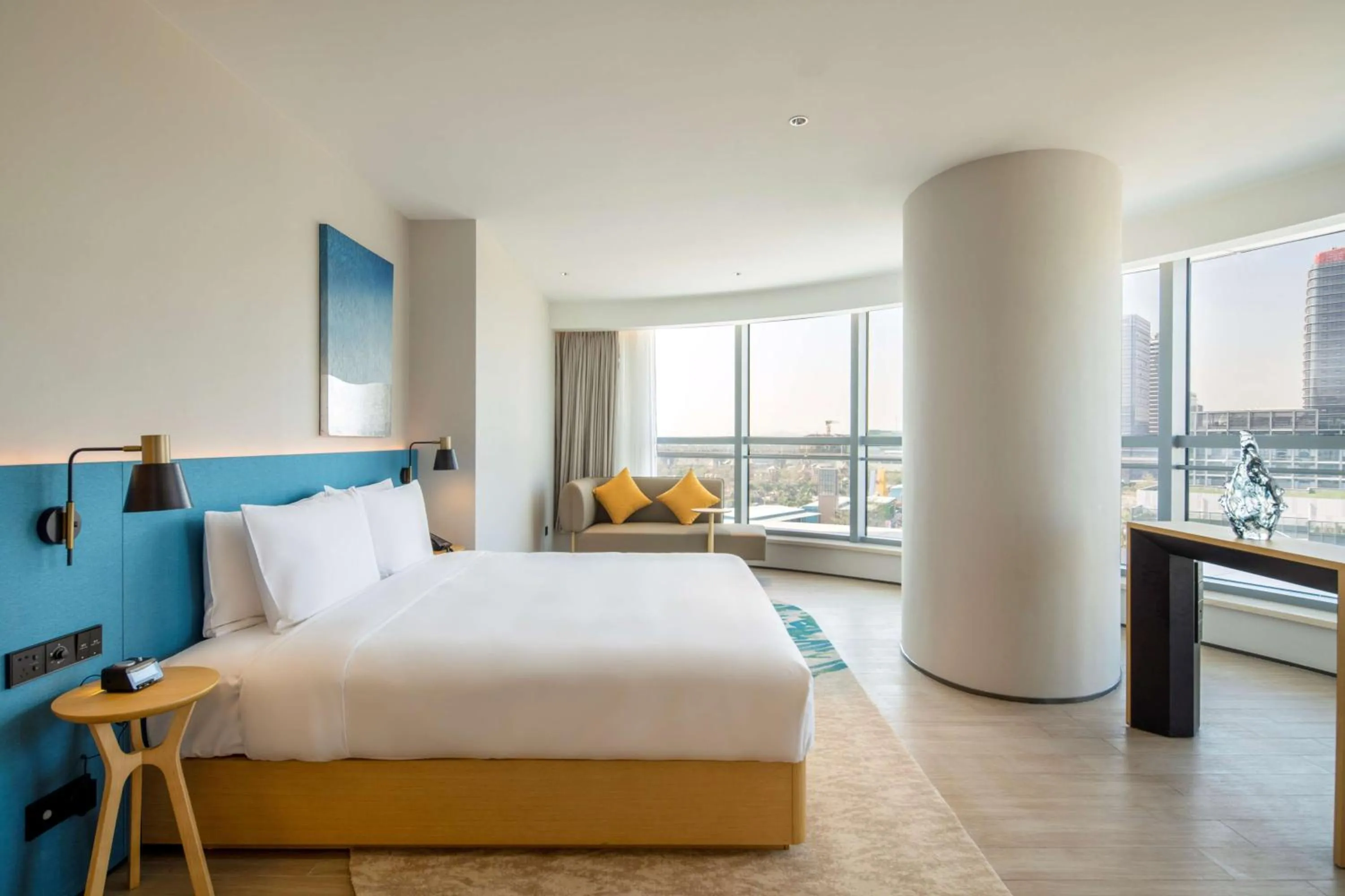 Bed in Hilton Garden Inn Zhuhai Hengqin Sumlodol Park