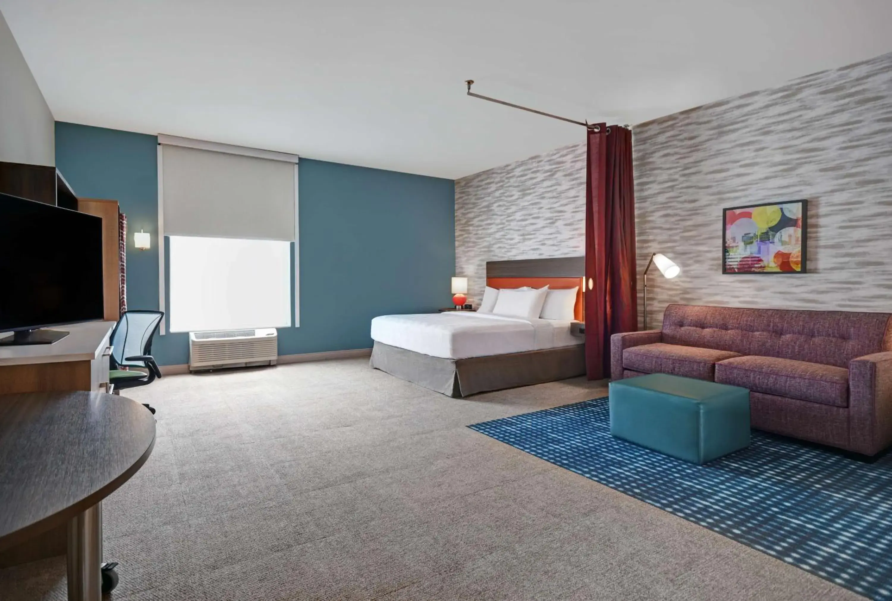 Bedroom, Bed in Home2 Suites By Hilton Raleigh North I-540 Bedroom, Bed in Home2 Suites By Hilton Raleigh North I-540