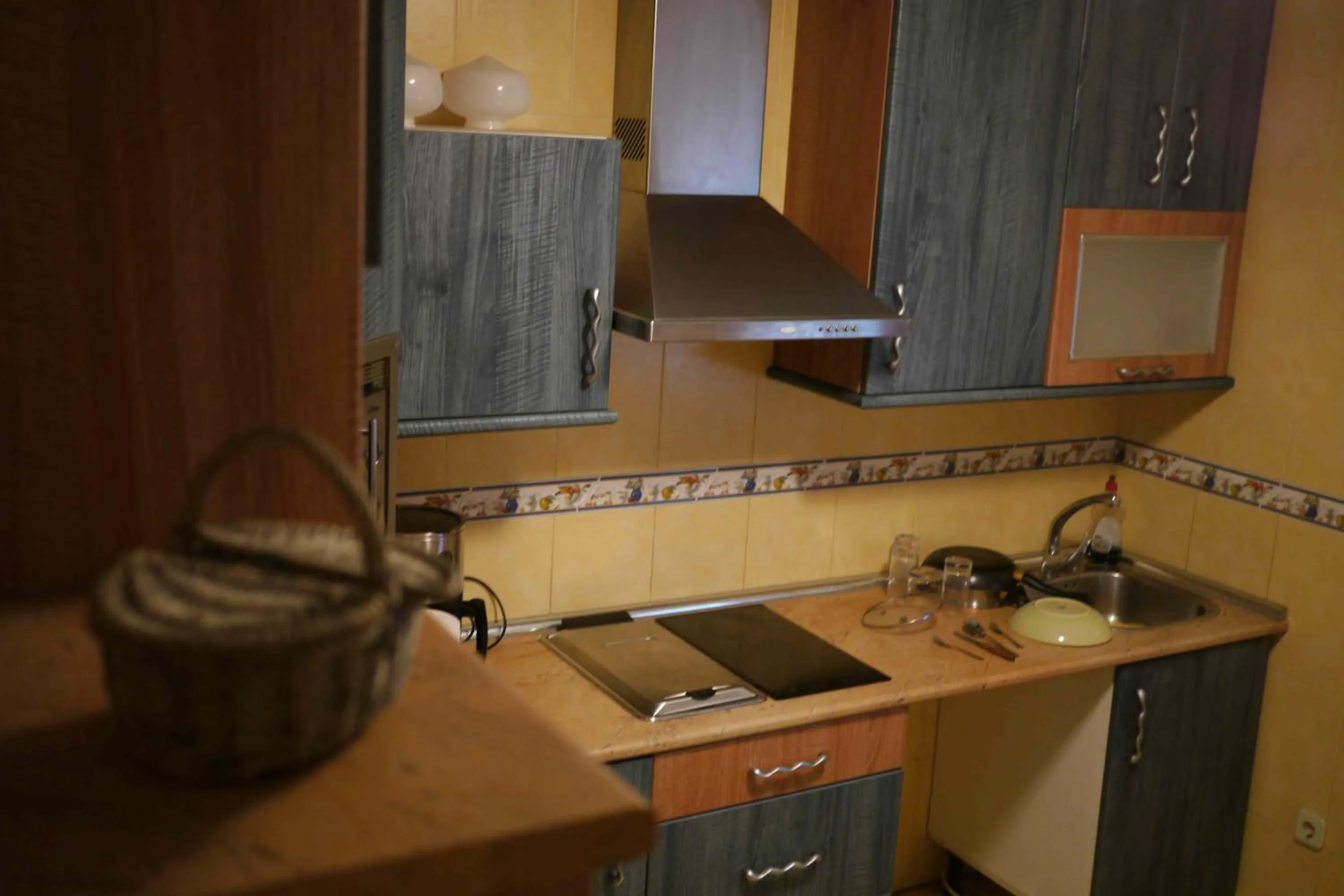 Kitchen or kitchenette in Hostal El Alba