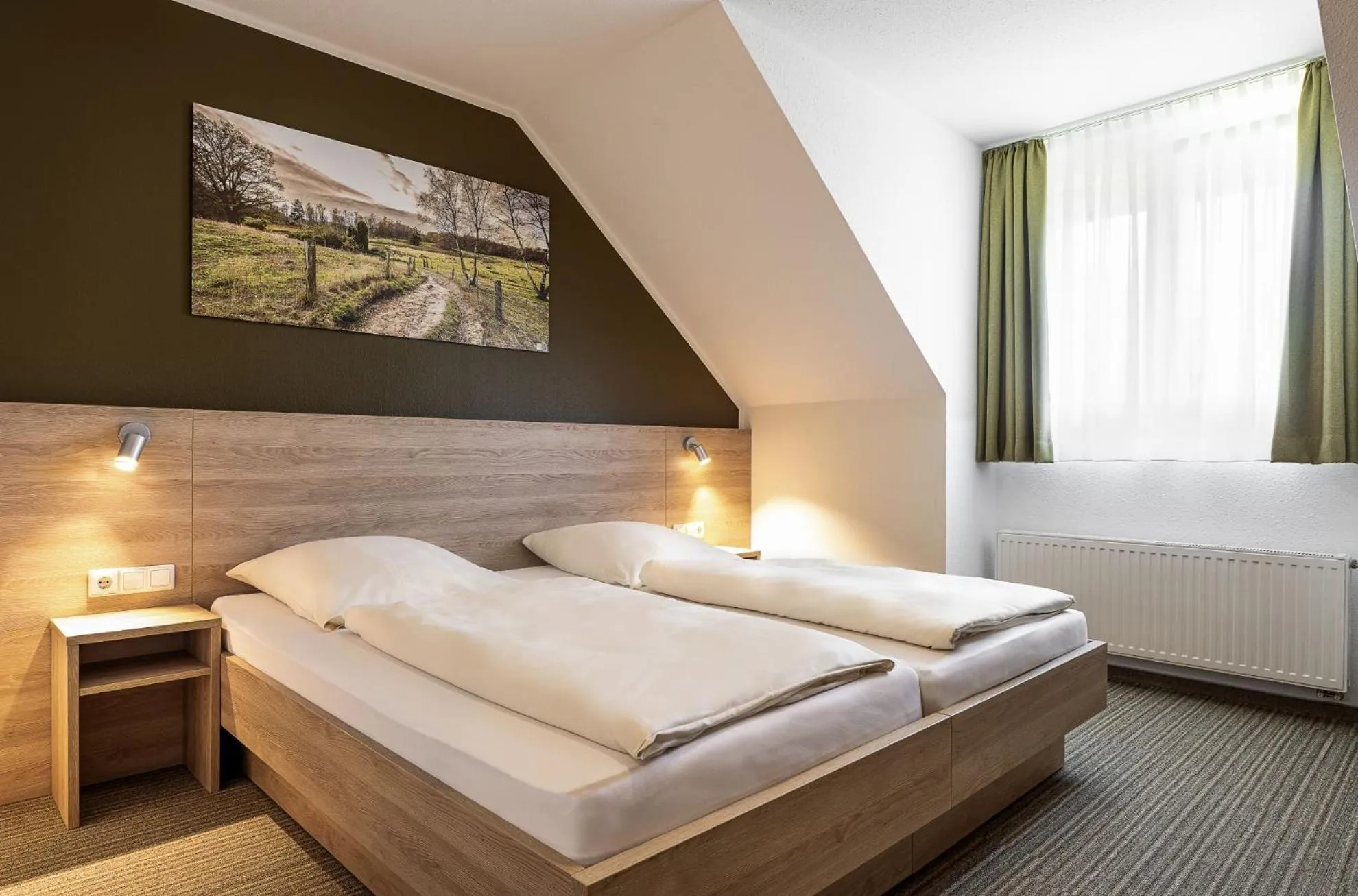 Bed in Hotel Heilemann