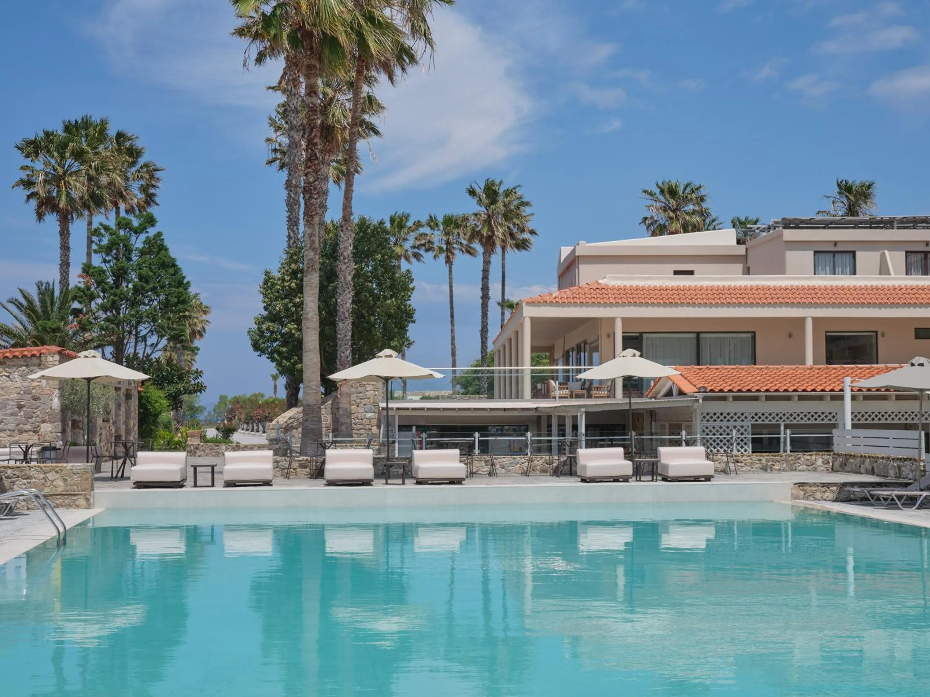 Swimming pool in Atlantica Thalassa Hotel
