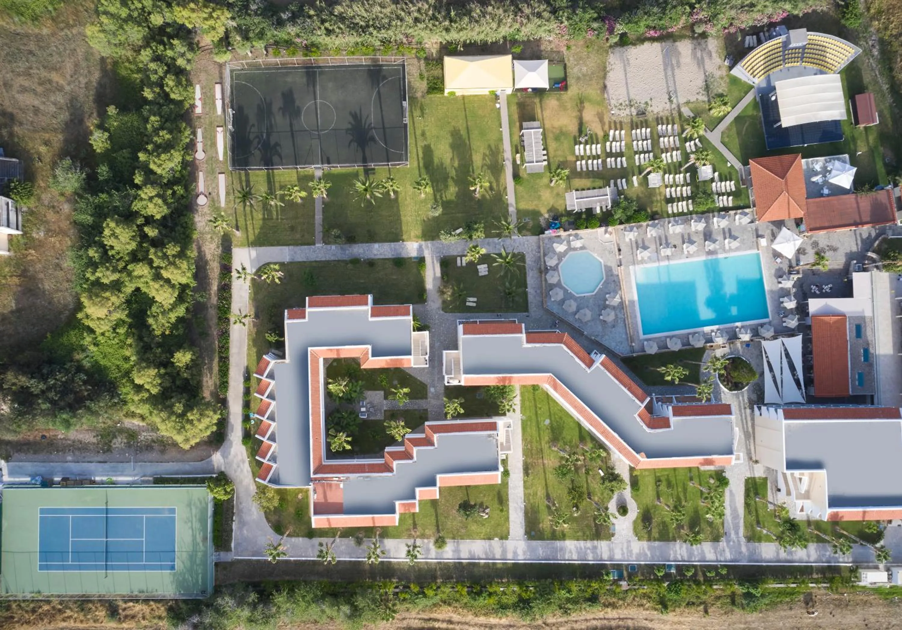 Bird's eye view in Atlantica Thalassa Hotel