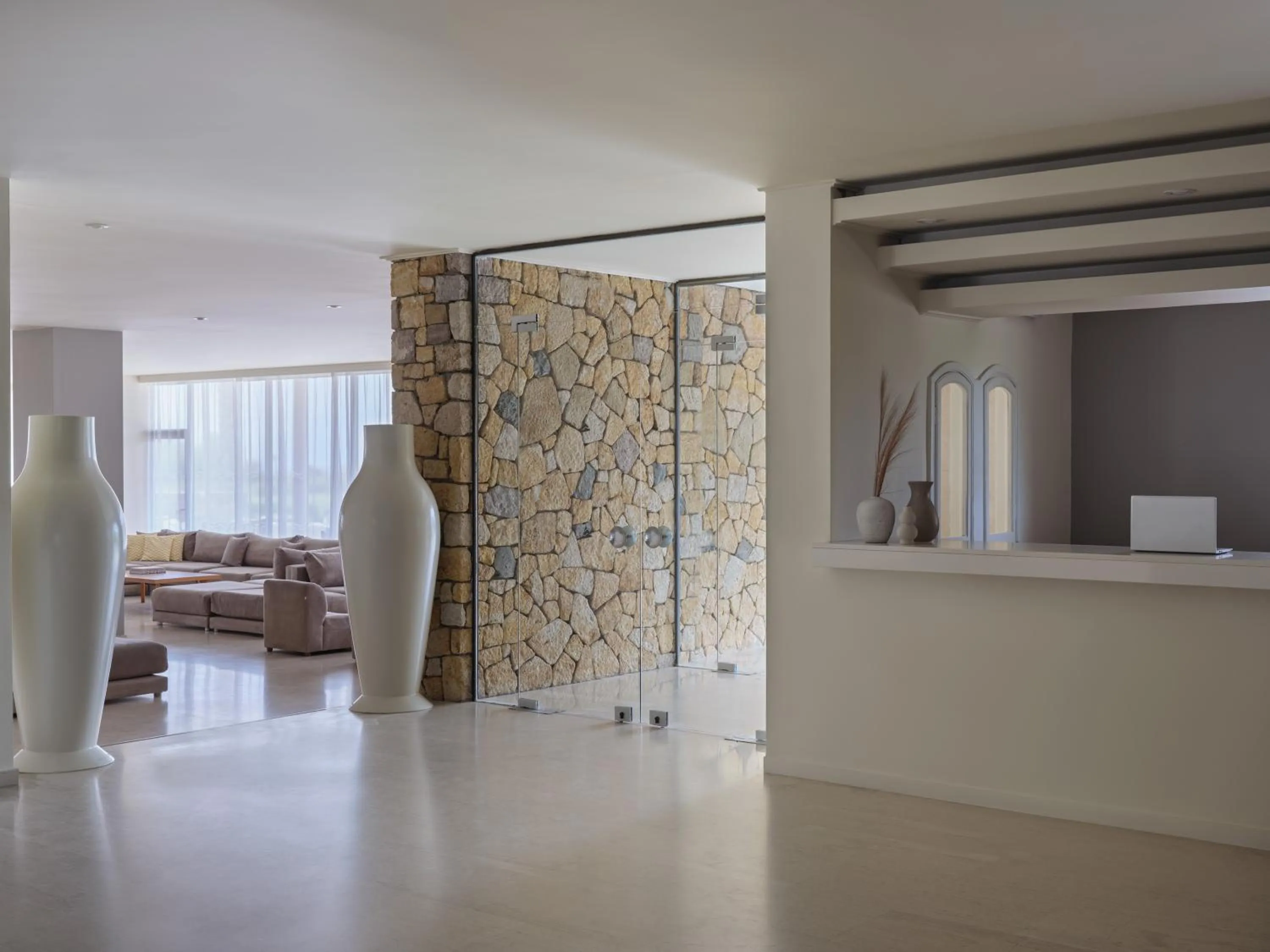 Lobby or reception in Atlantica Thalassa Hotel