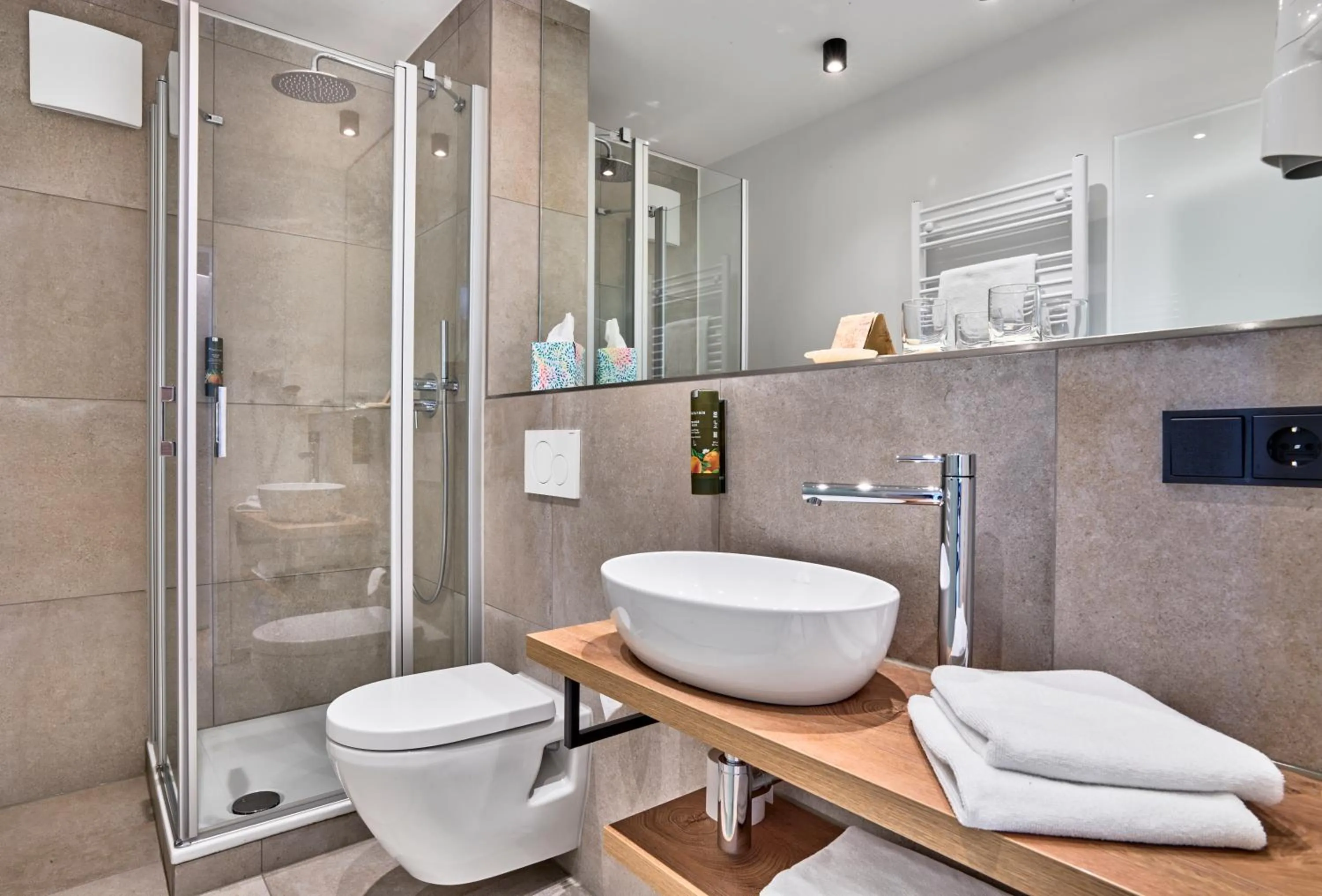 Shower in Gasthaus Hotel Ostermeier