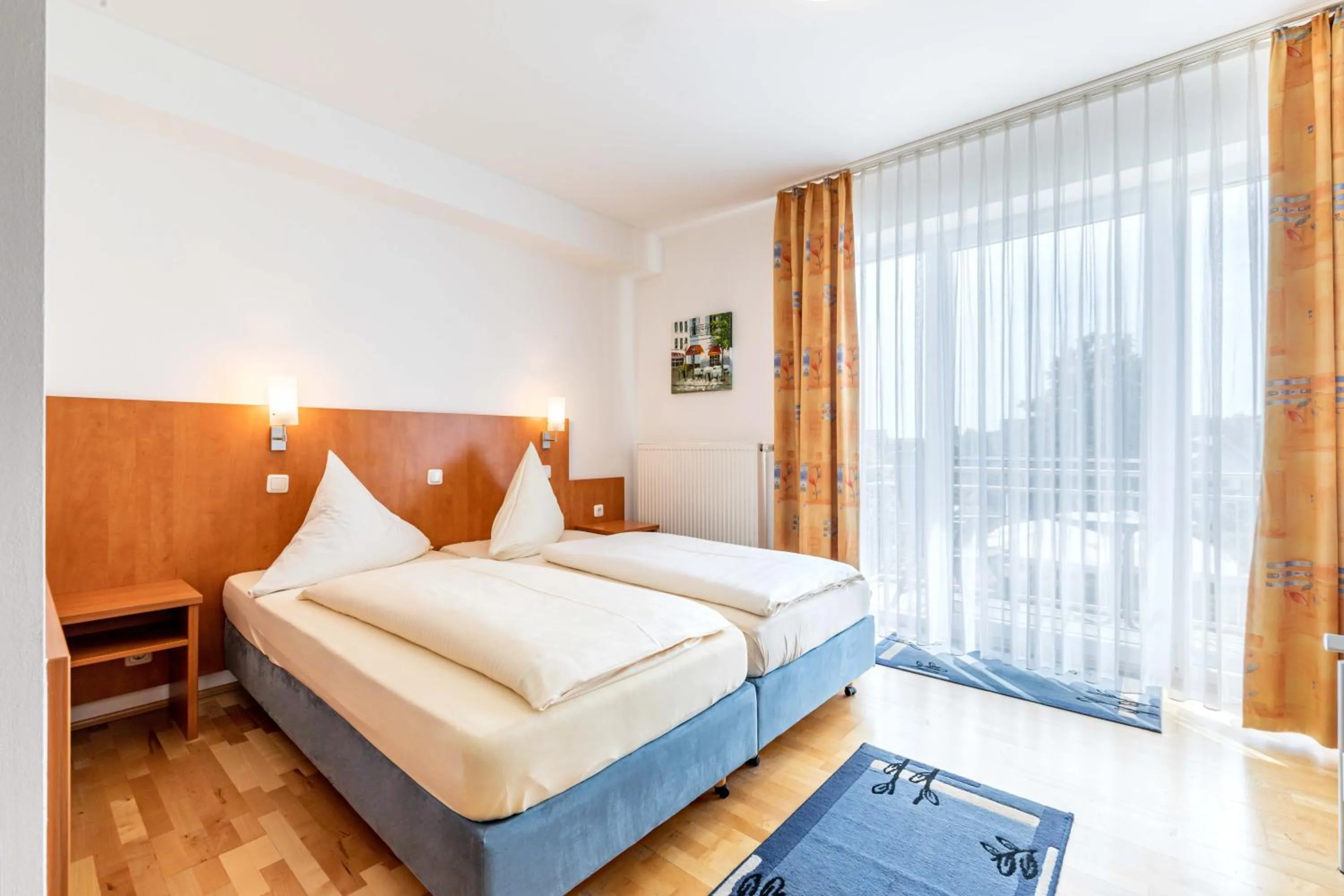 Bed in Gasthaus Hotel Ostermeier