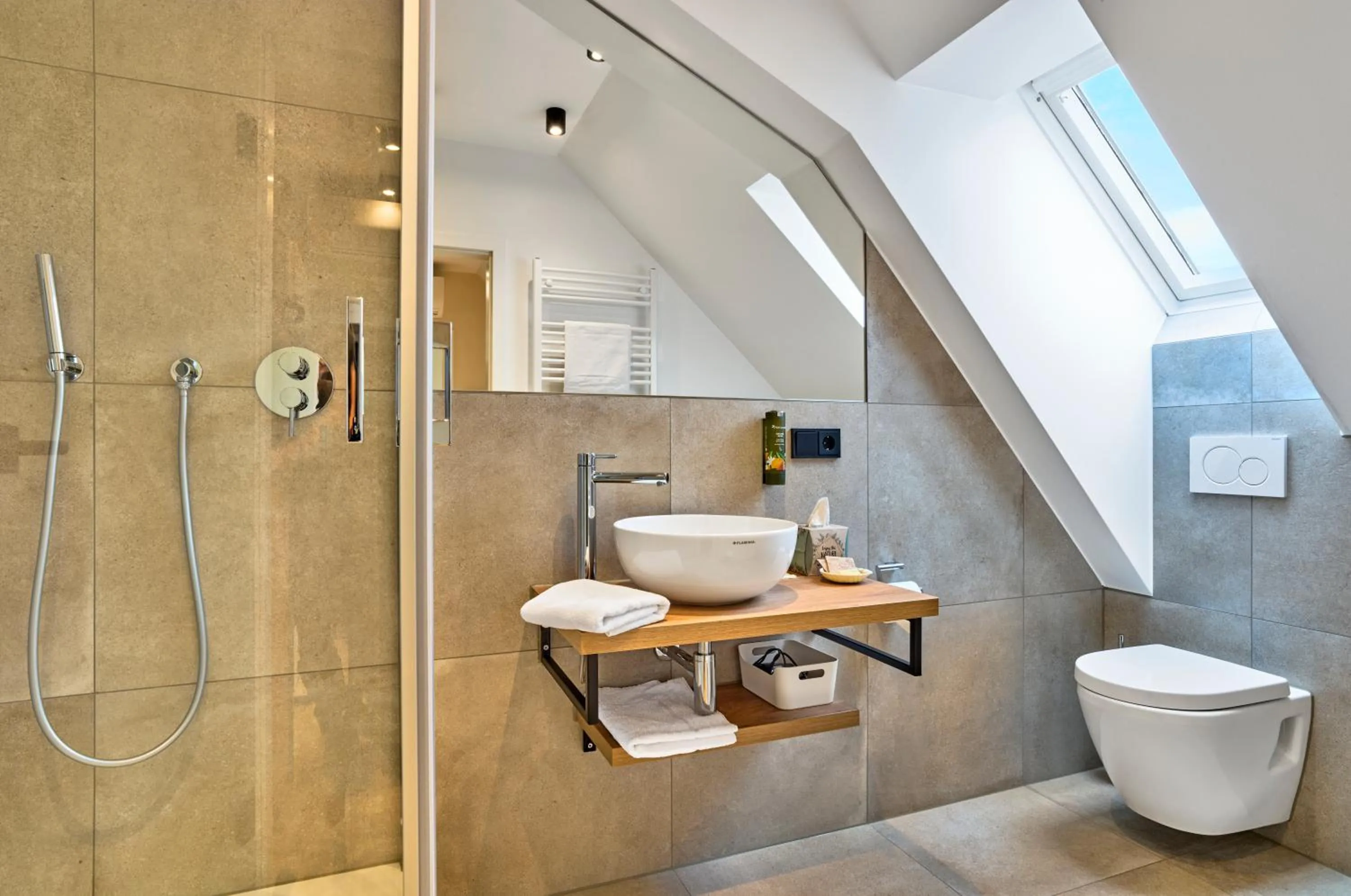 Bathroom in Gasthaus Hotel Ostermeier