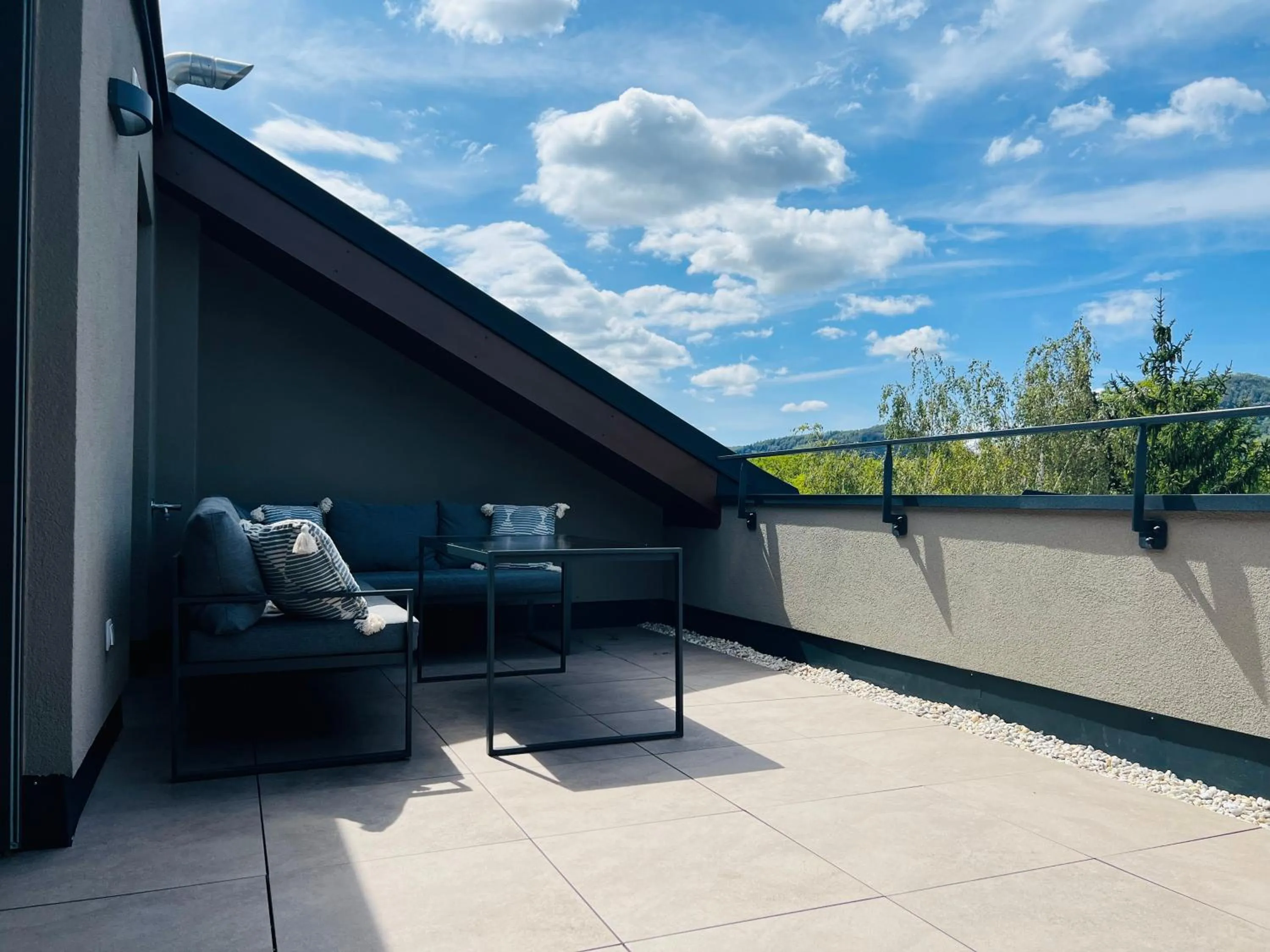 Balcony/Terrace in APSTAY Eggenberg I Self Check-in I Parking option